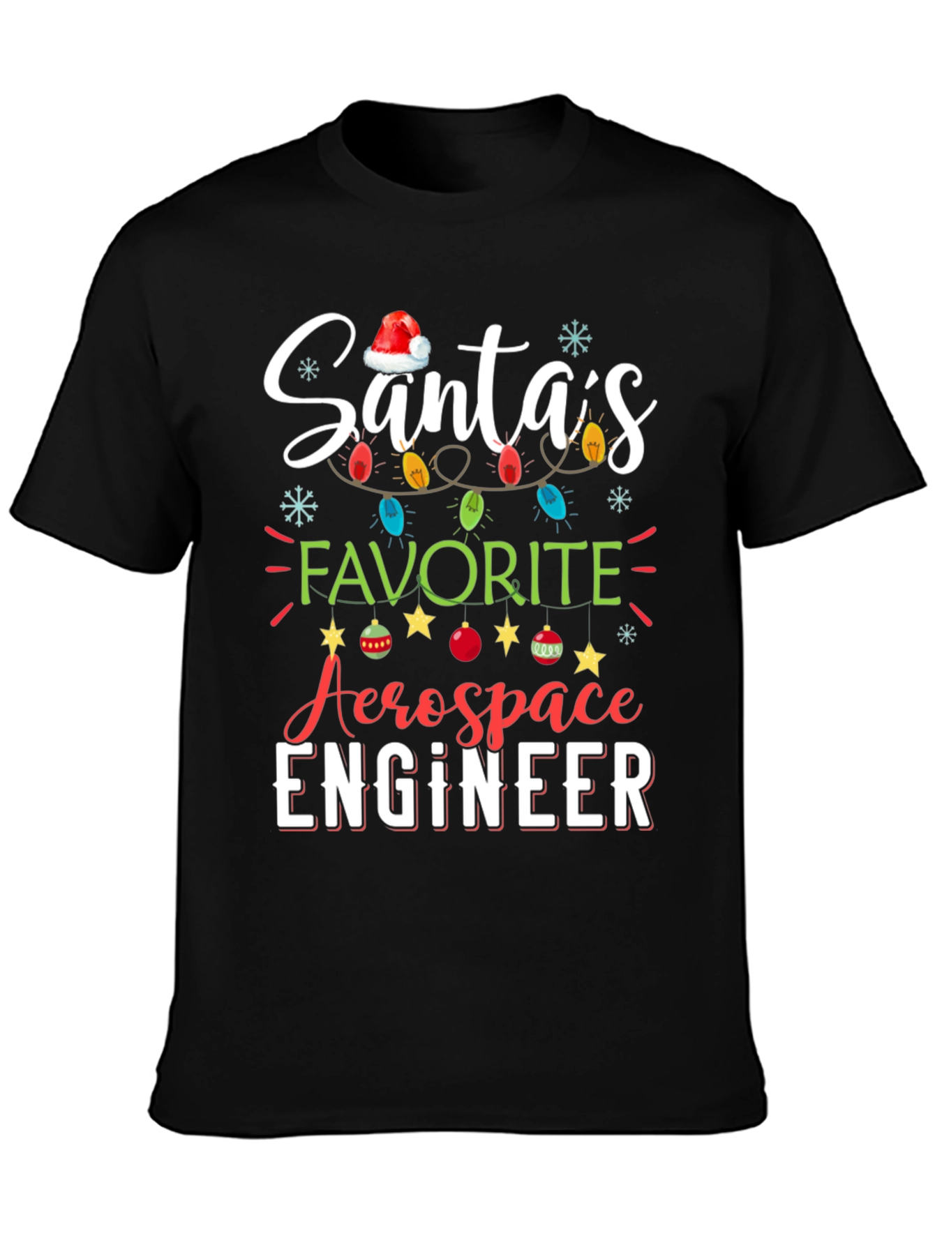 Santas Favorite Aerospace Engineer Christmas T-Shirt