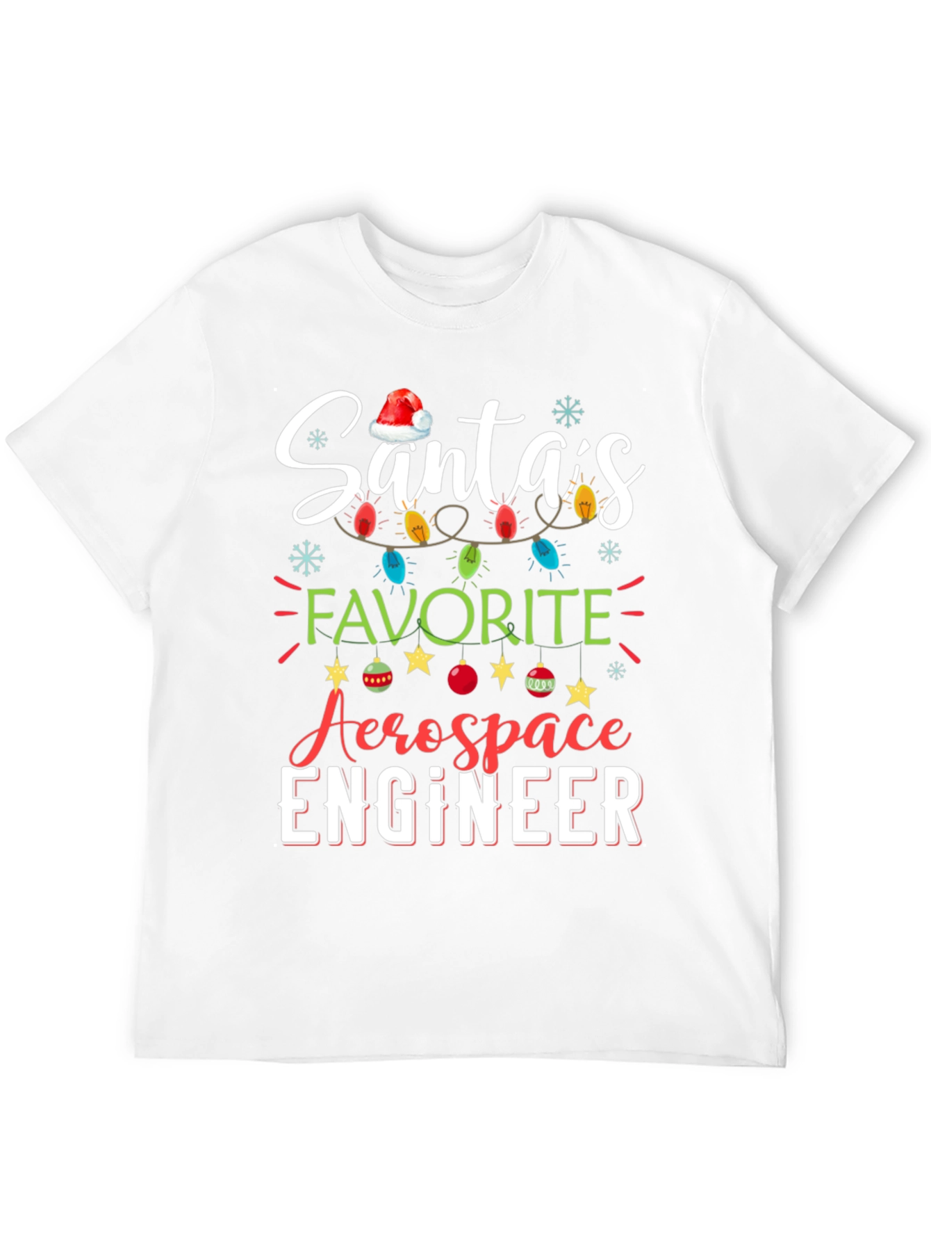Santas Favorite Aerospace Engineer Christmas T-Shirt