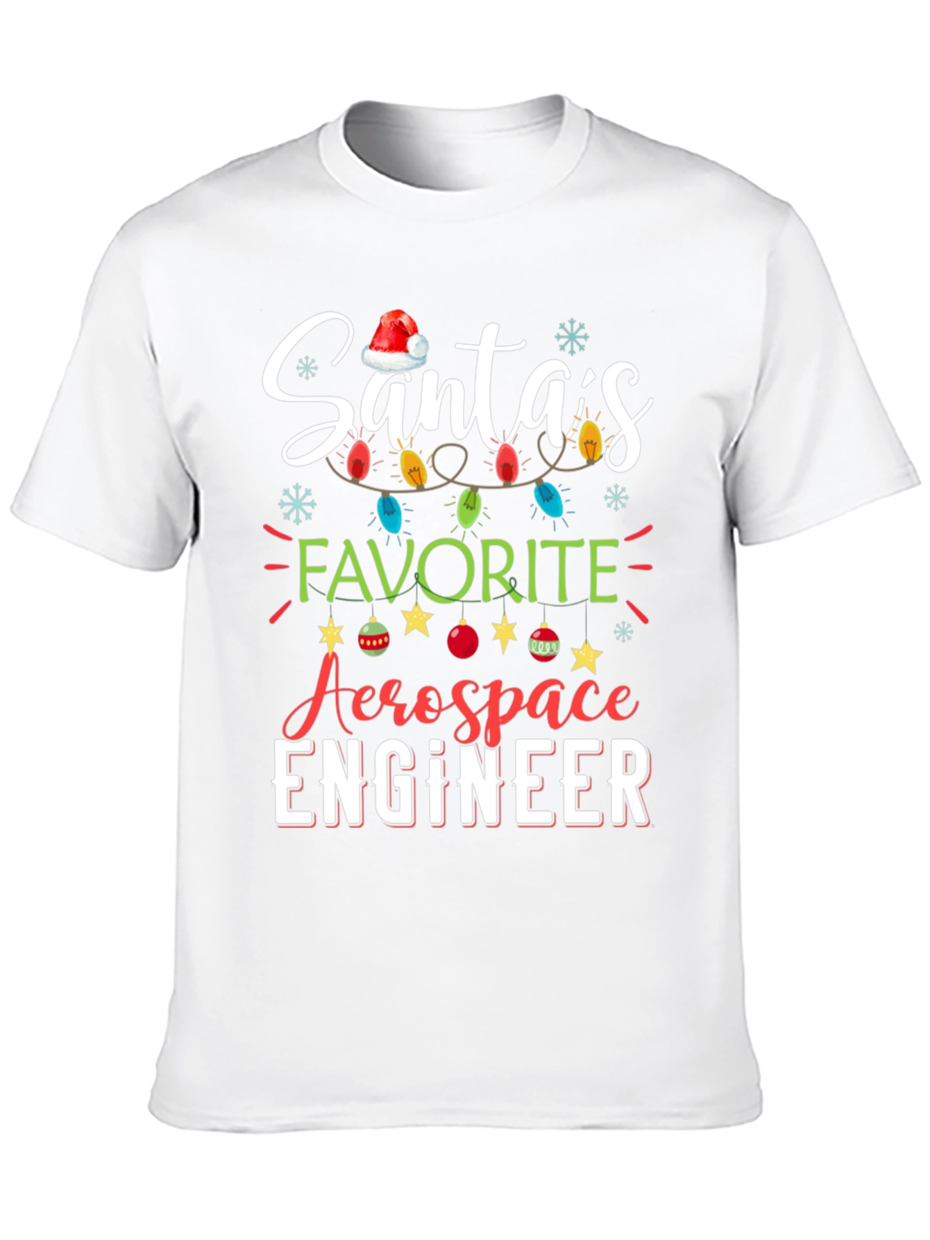 Santas Favorite Aerospace Engineer Christmas T-Shirt