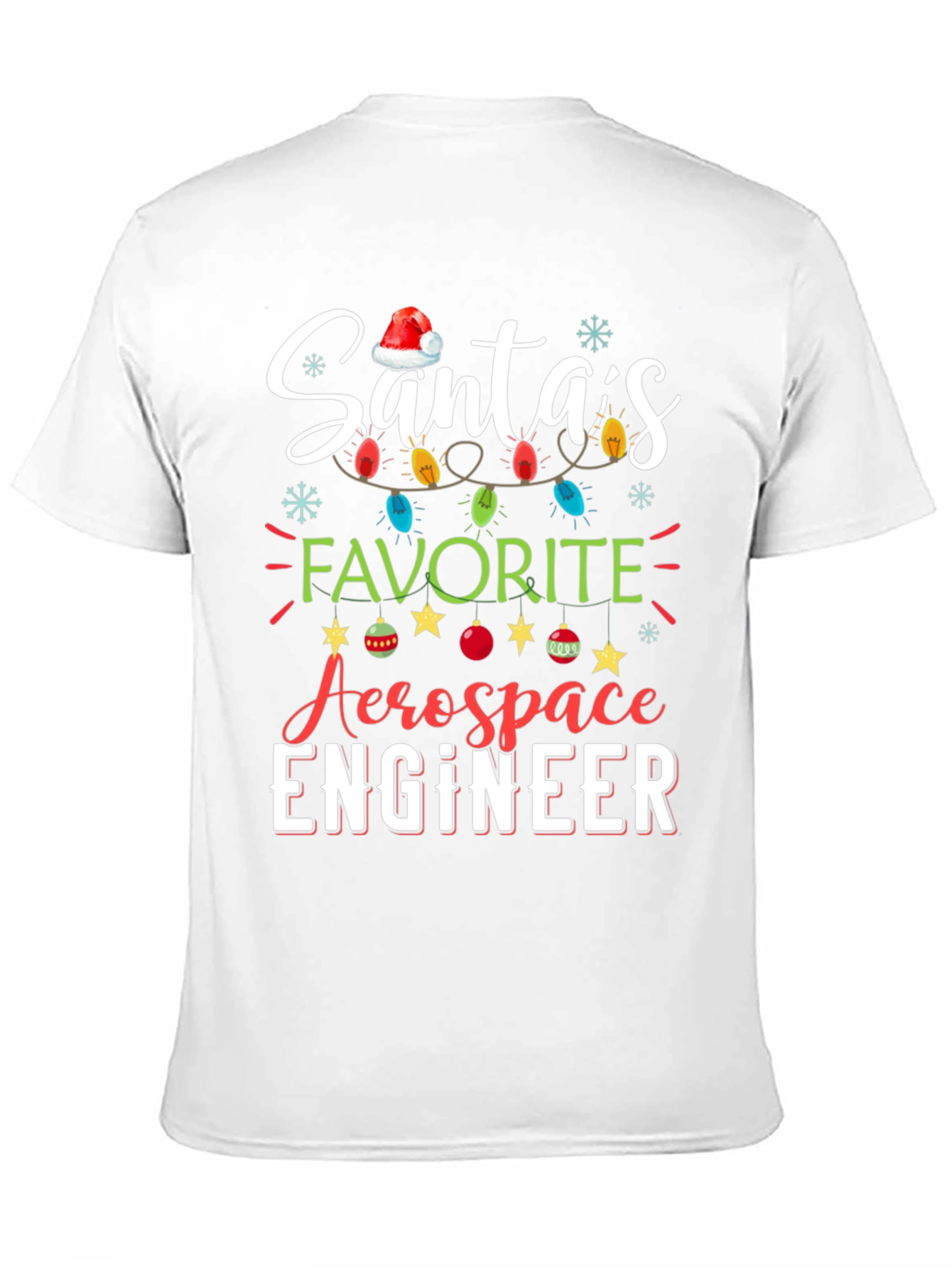 Santas Favorite Aerospace Engineer Christmas T-Shirt