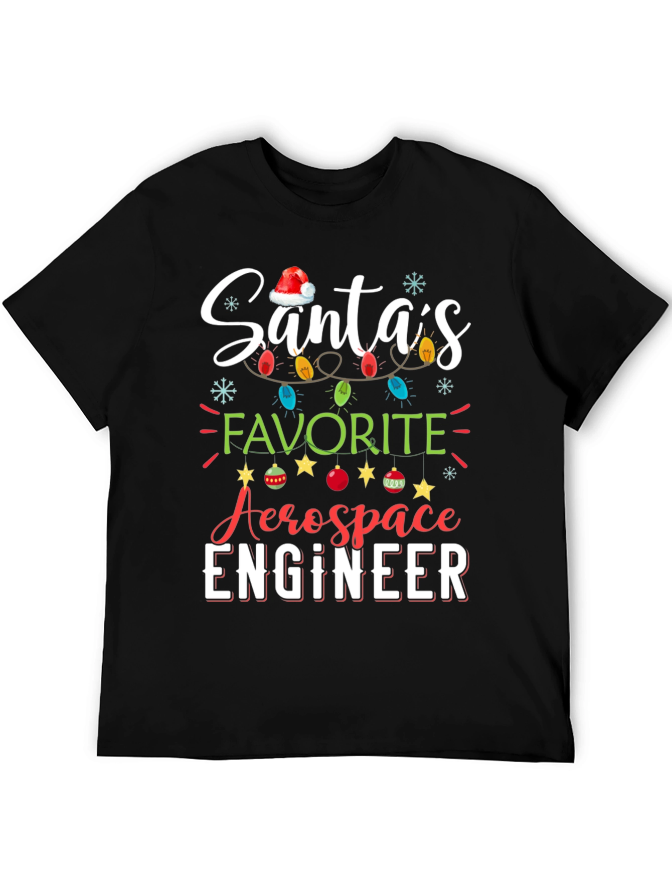 Santas Favorite Aerospace Engineer Christmas T-Shirt
