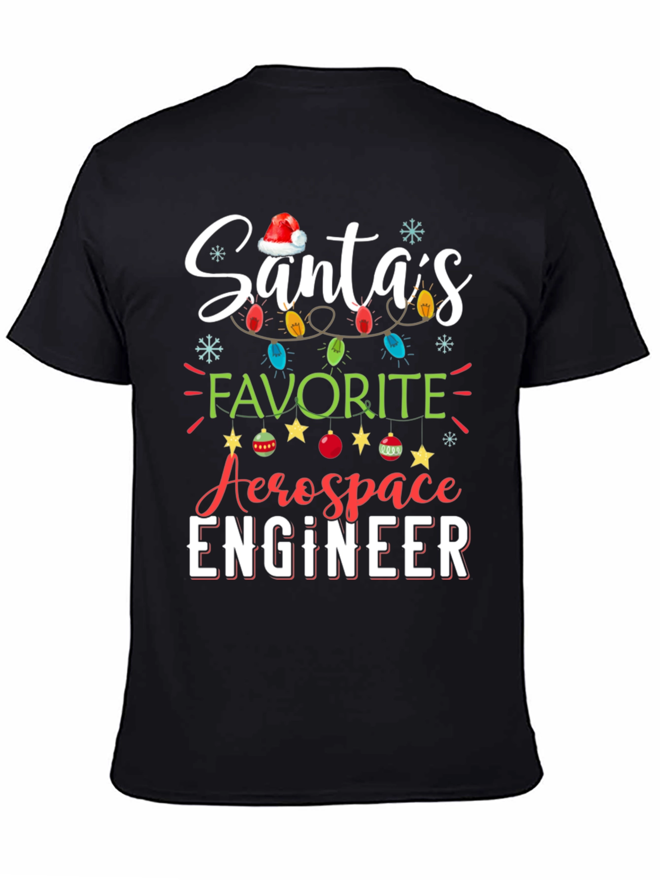 Santas Favorite Aerospace Engineer Christmas T-Shirt