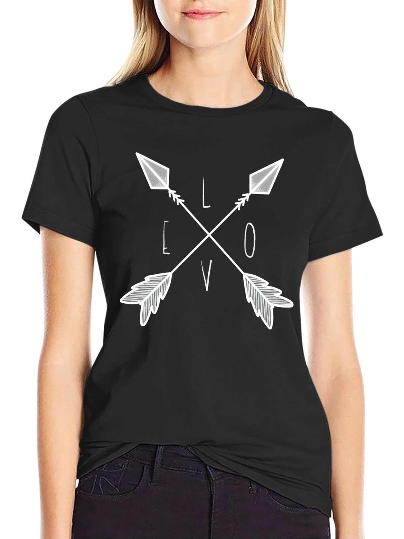 Love Arrows Graphic Tee - Stylish Casual Wear