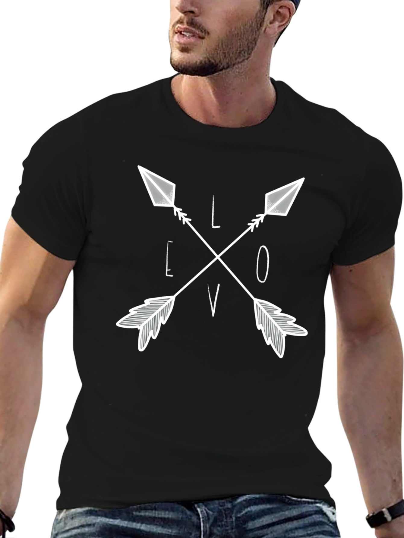 Love Arrows Graphic Tee - Stylish Casual Wear