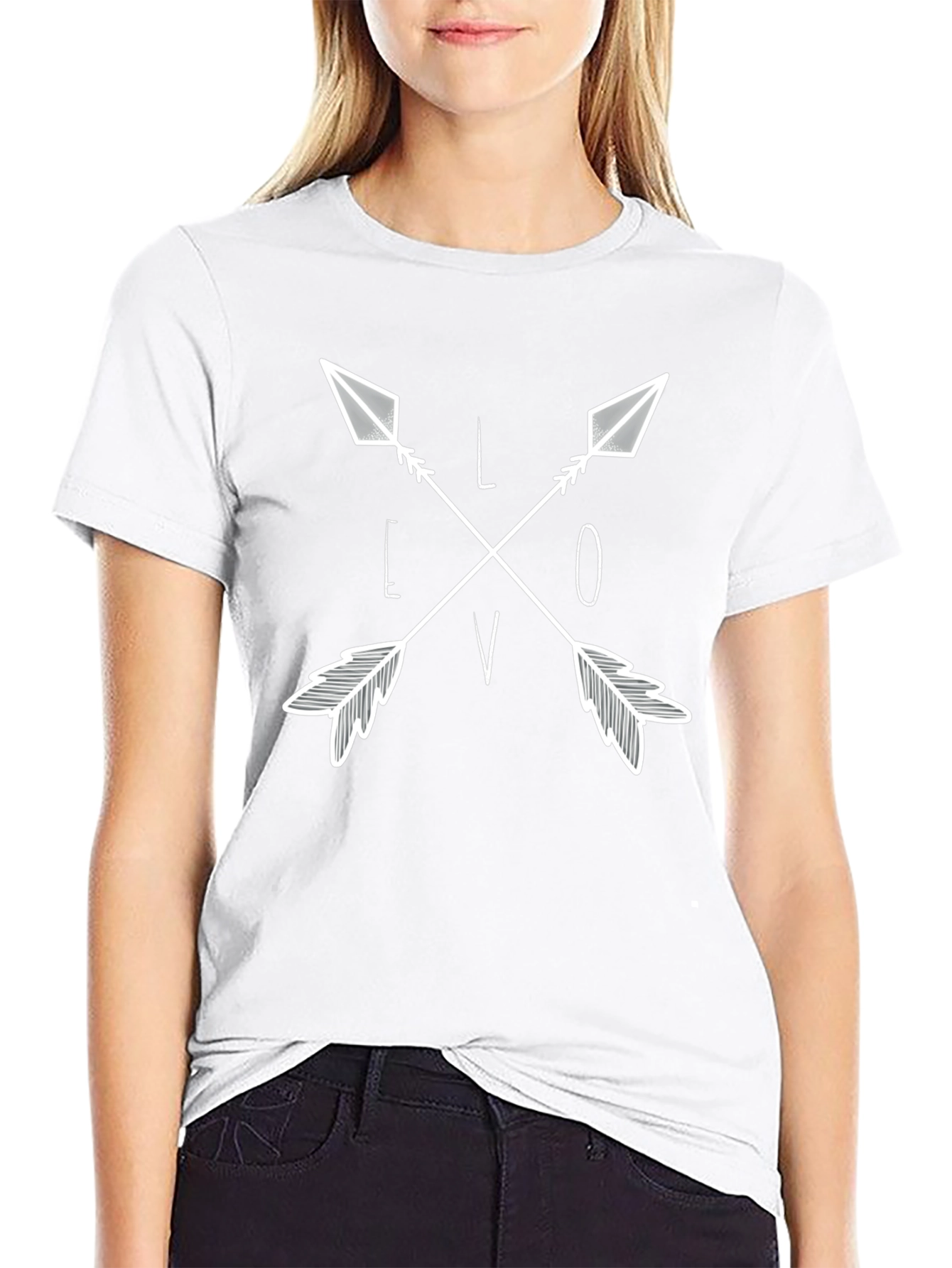 Love Arrows Graphic Tee - Stylish Casual Wear