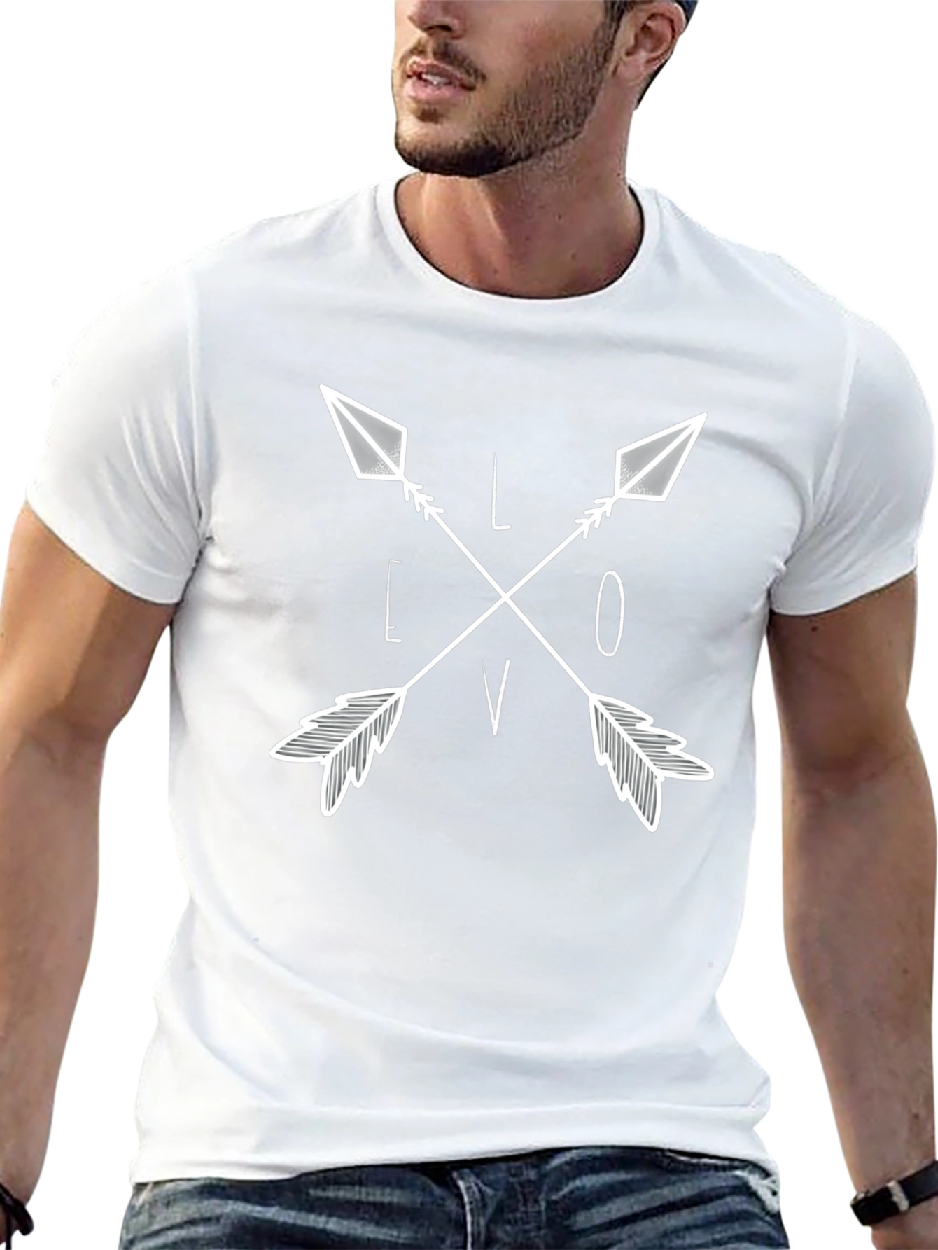 Love Arrows Graphic Tee - Stylish Casual Wear