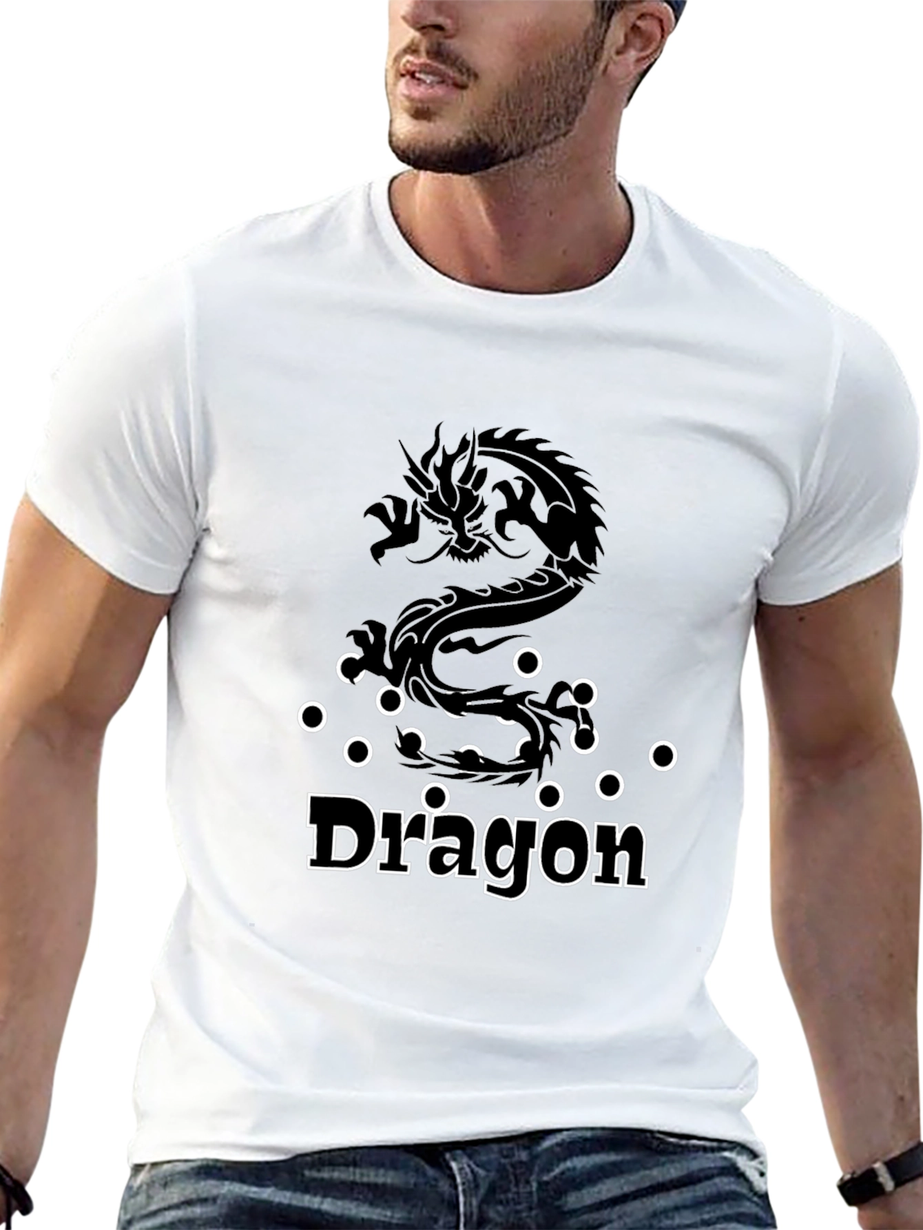 Dragon Graphic Tee - Black