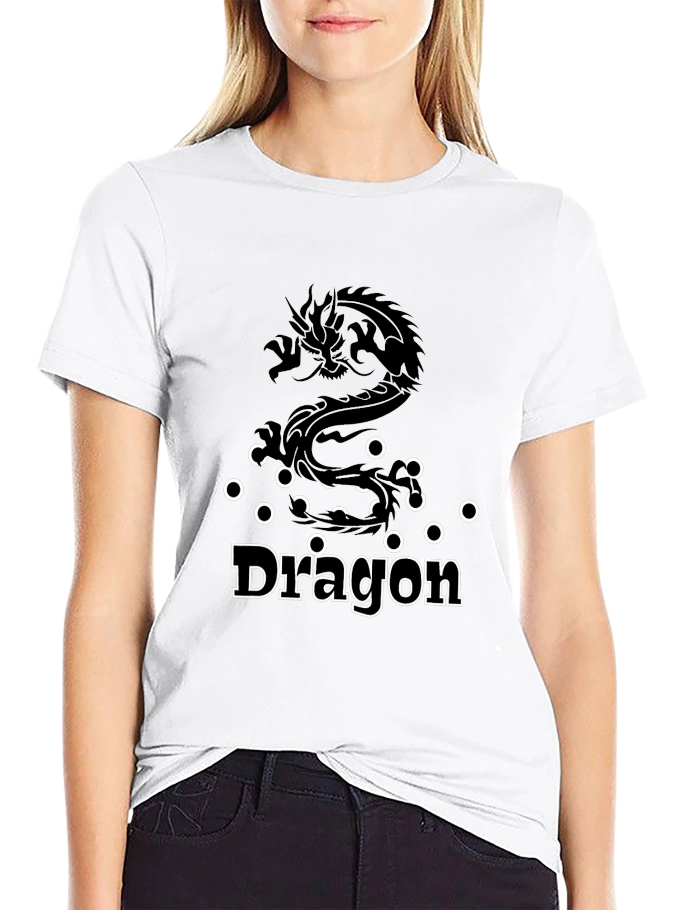 Dragon Graphic Tee - Black