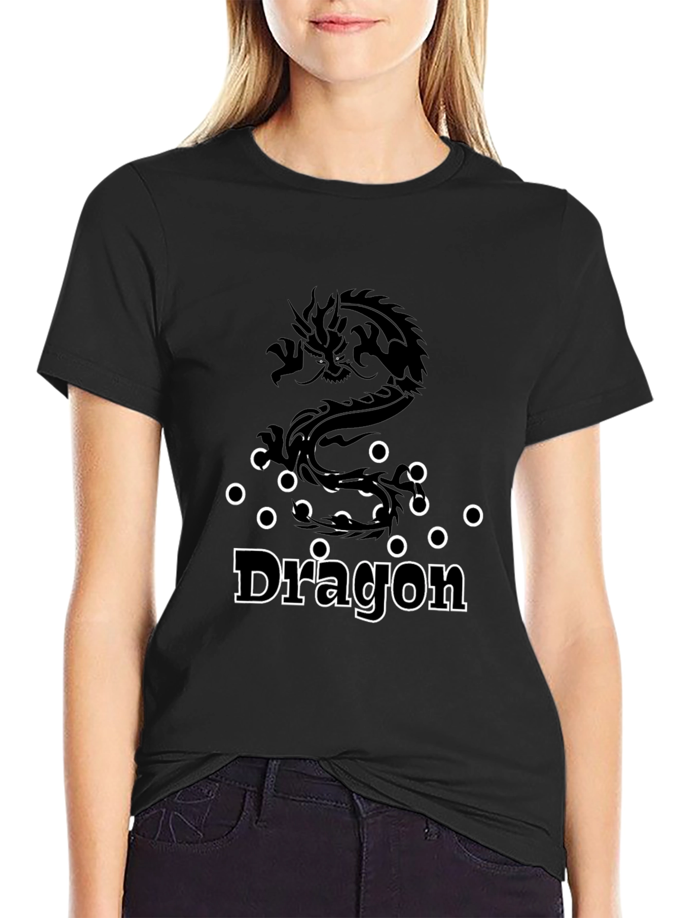 Dragon Graphic Tee - Black