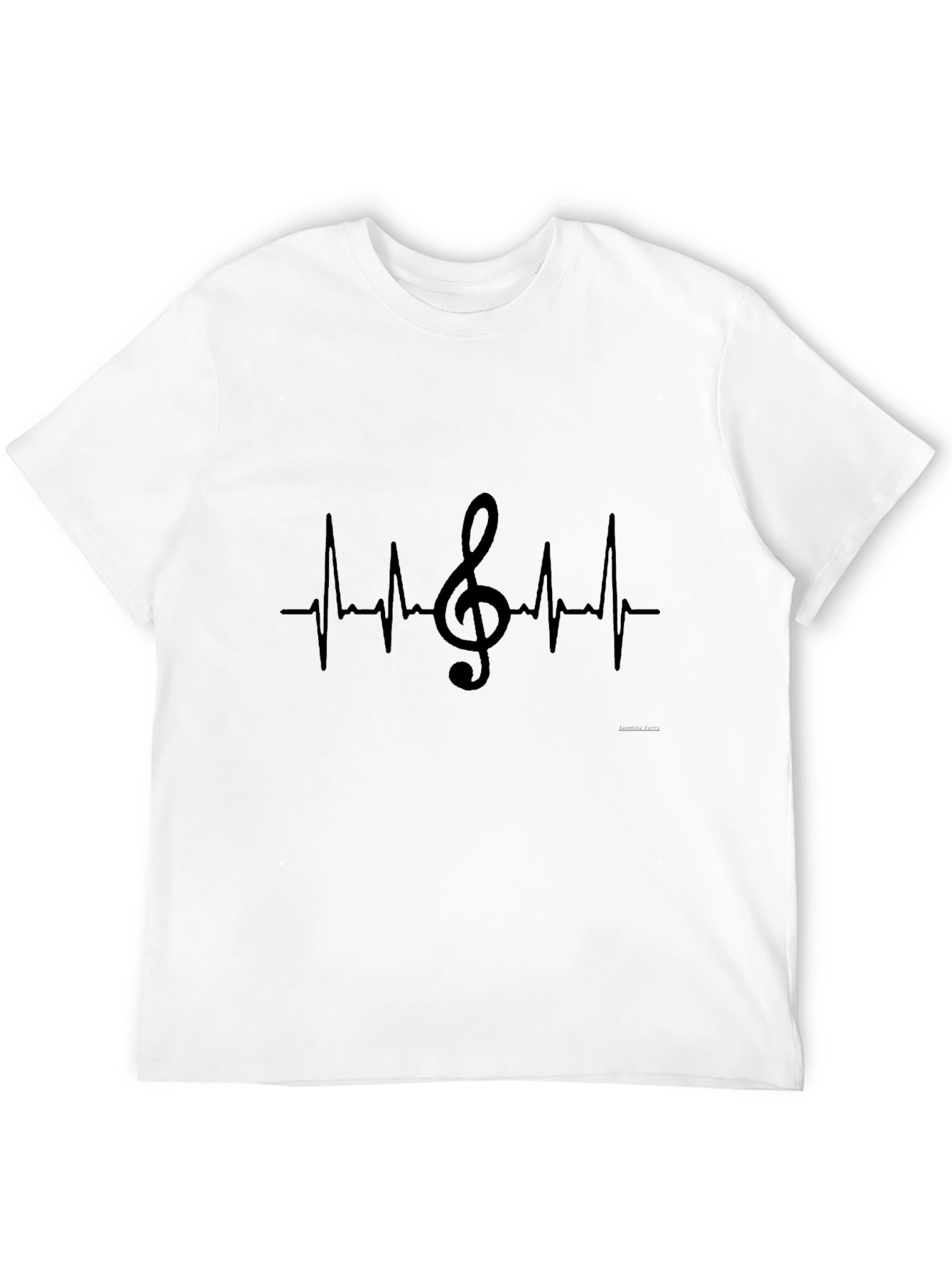 Music Heartbeat T-Shirt - Black Graphic Tee