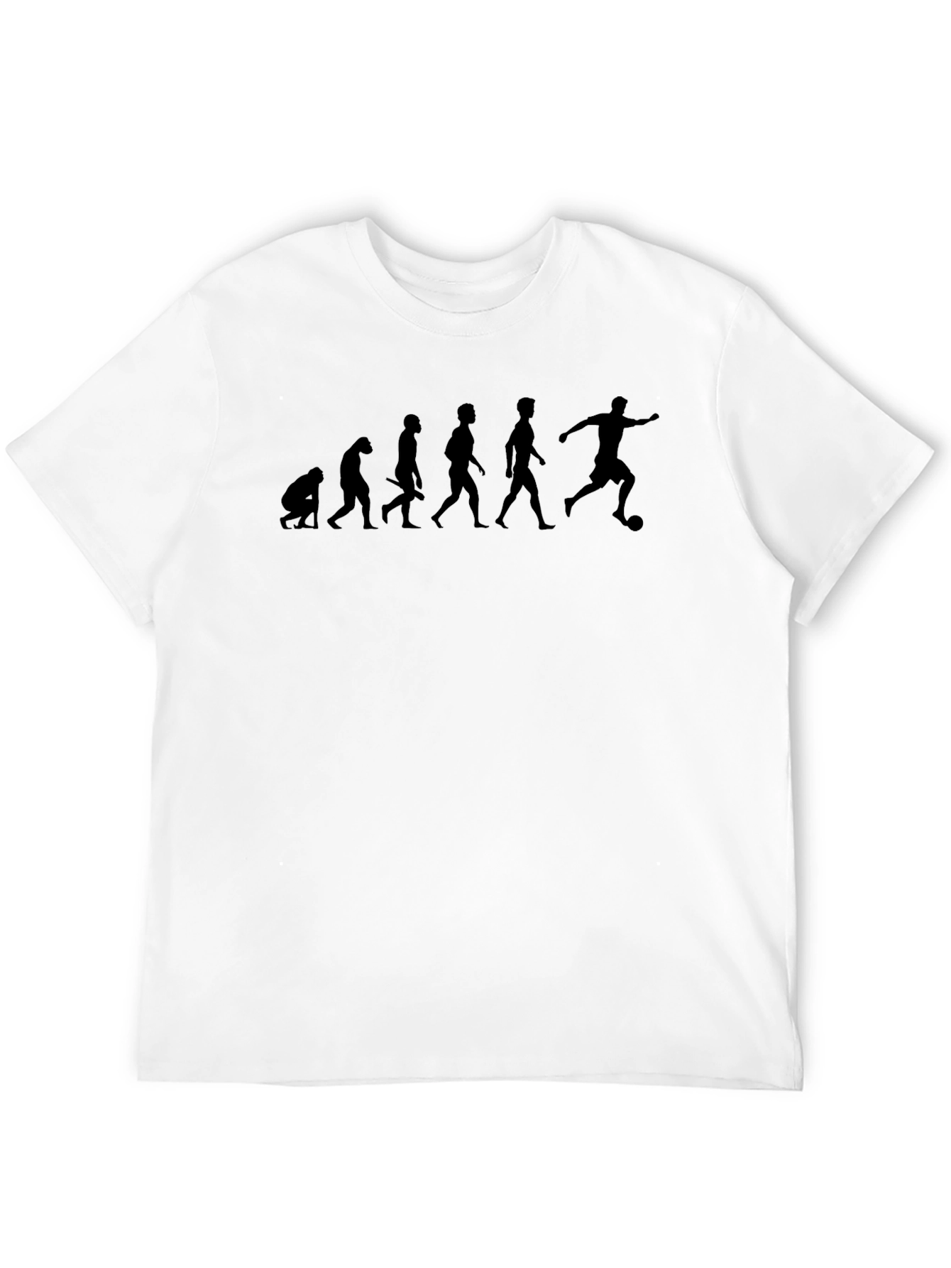 Evolution of Soccer Black T-Shirt