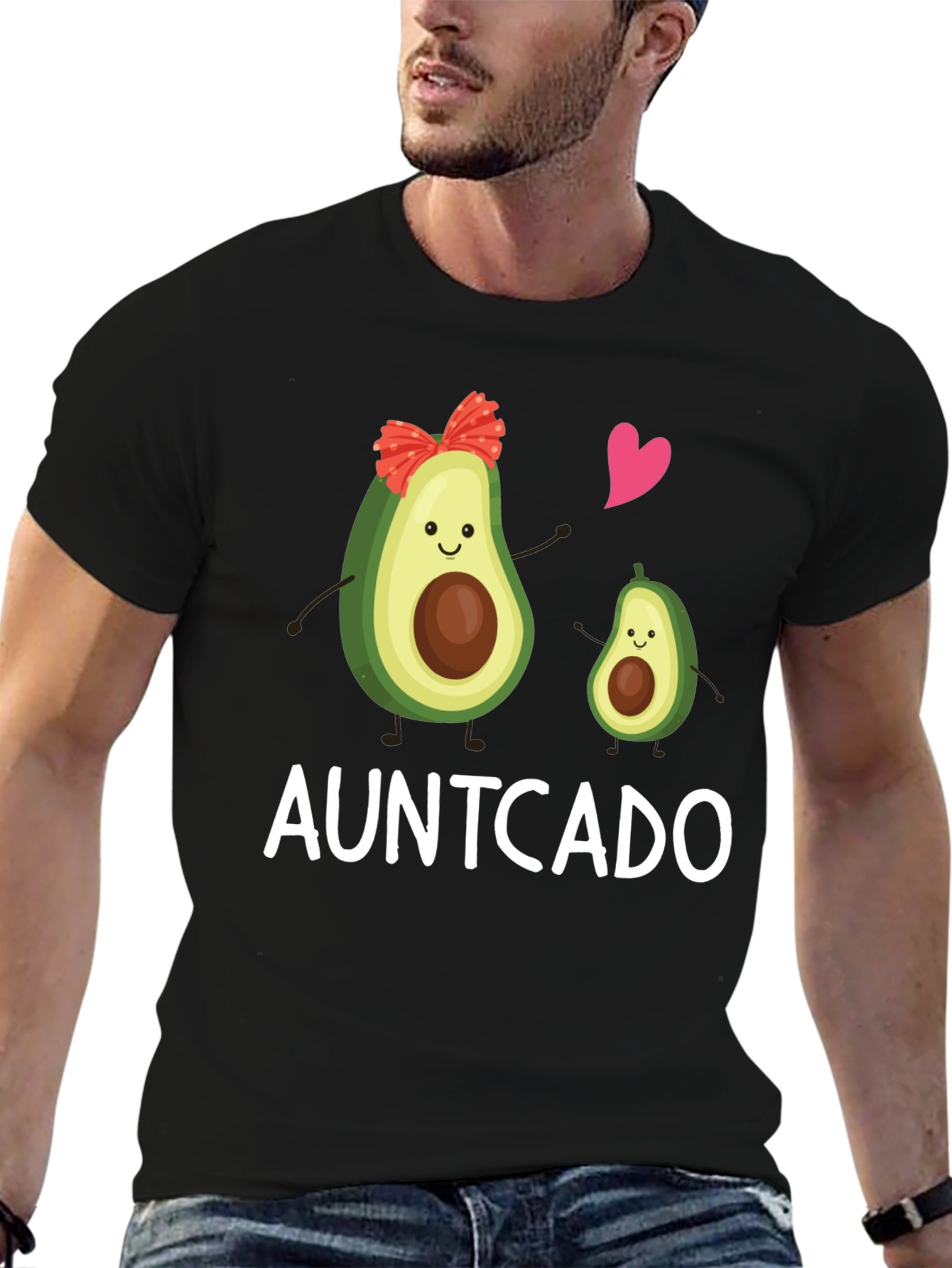 Auntcado Avocado Graphic T-Shirt - Aunt Avocado Gift