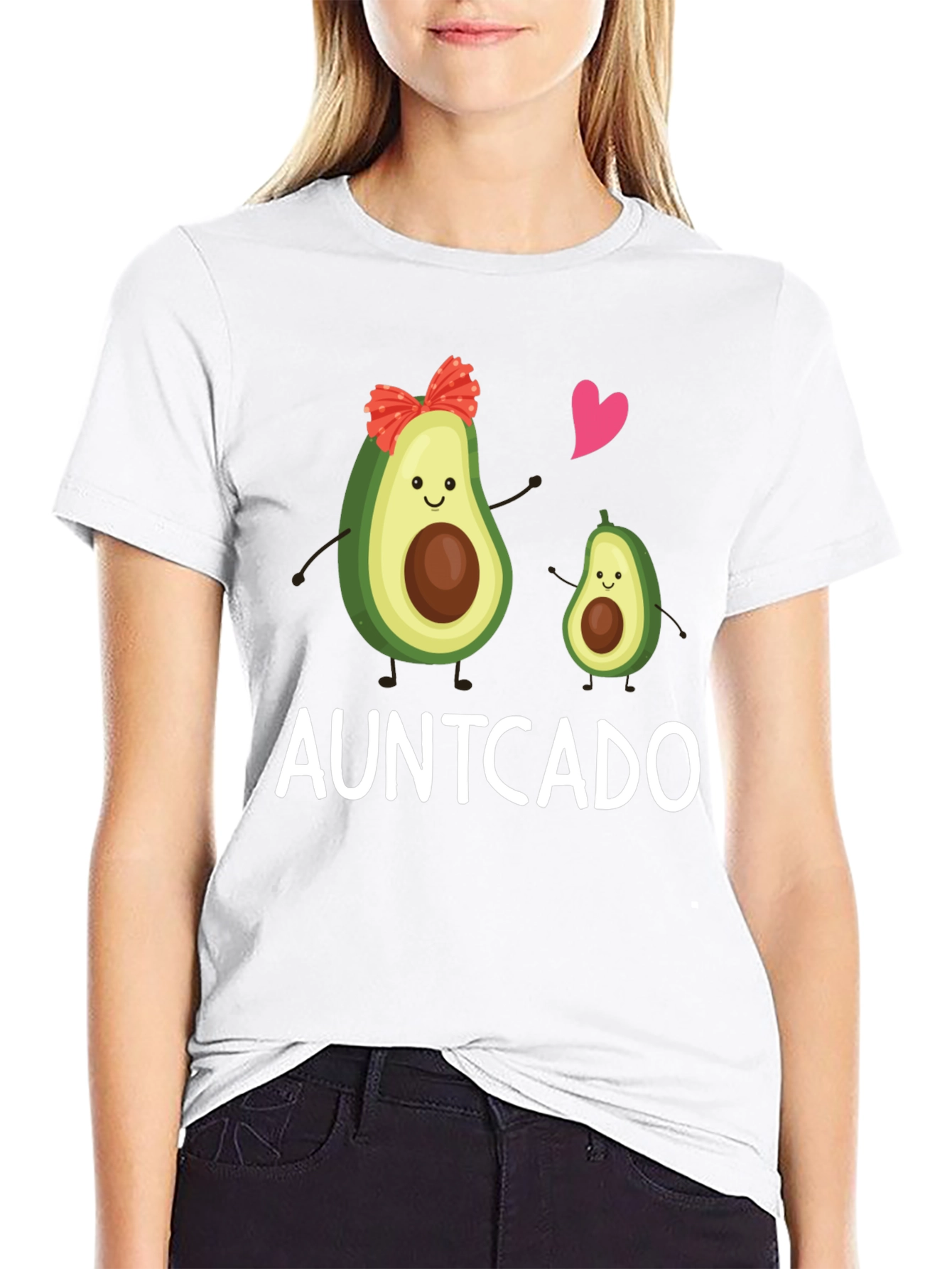 Auntcado Avocado Graphic T-Shirt - Aunt Avocado Gift