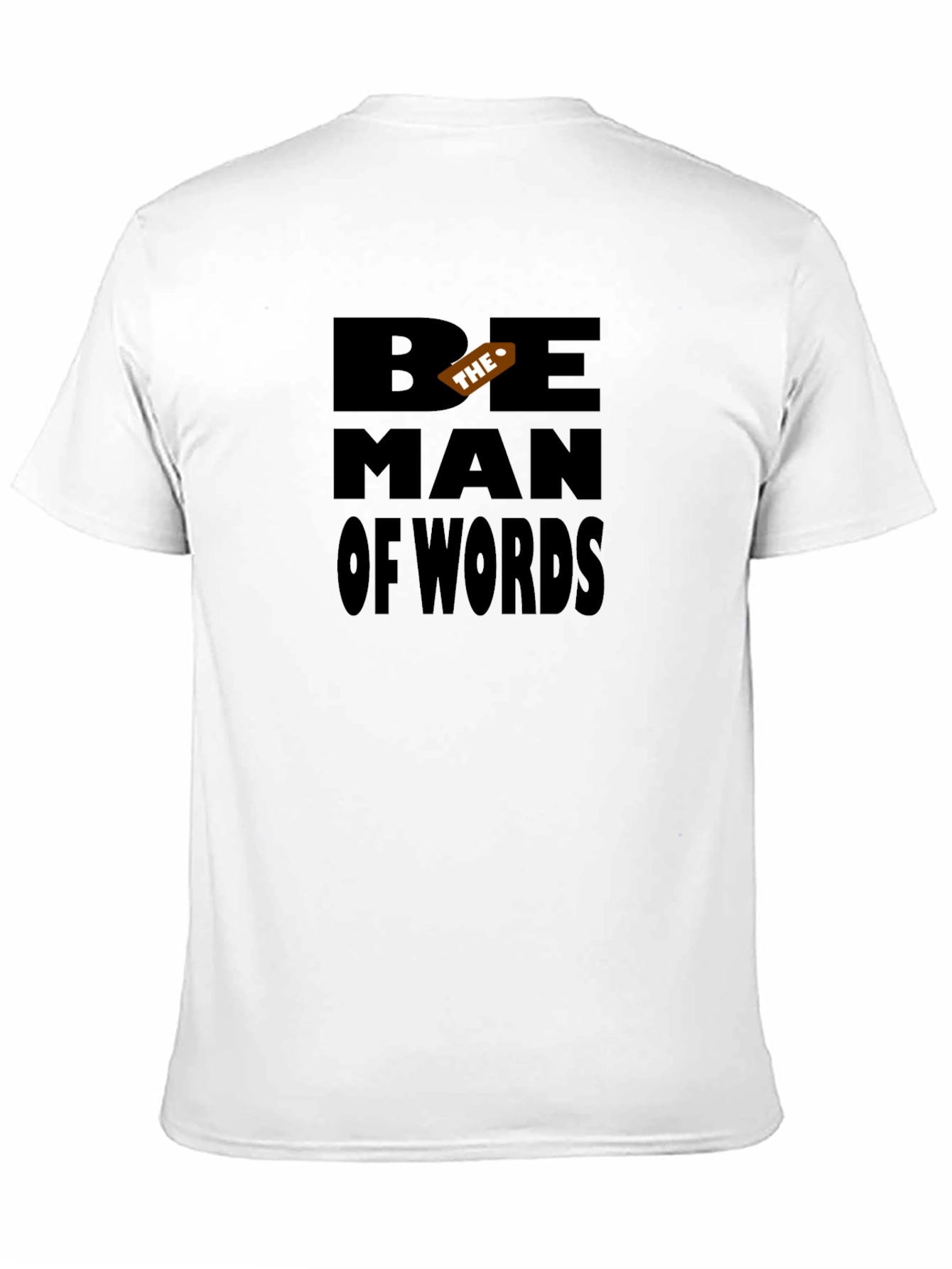 Be The Man of Words Black Graphic Tee