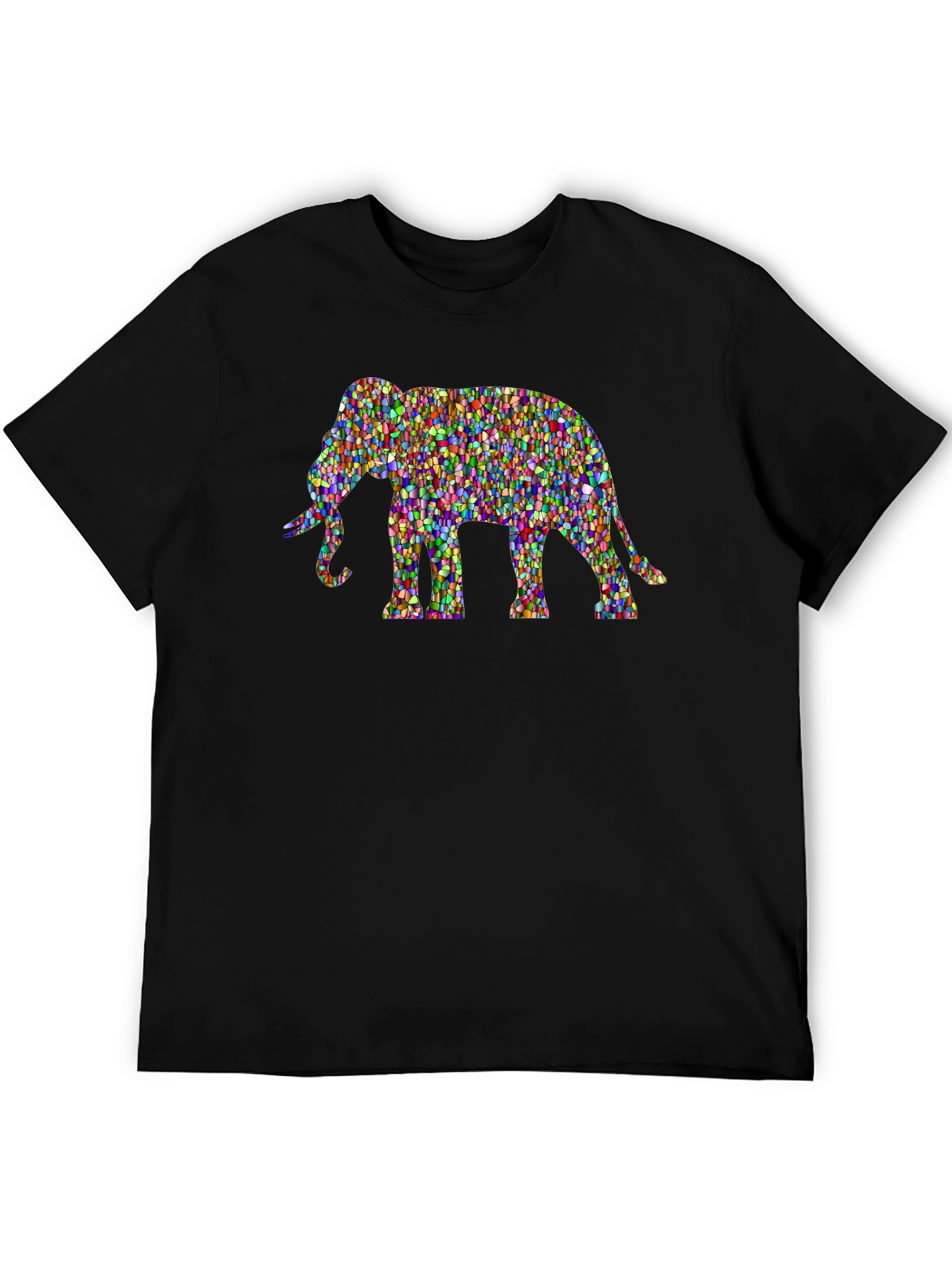 Mosaic Elephant Graphic Tee - Unisex