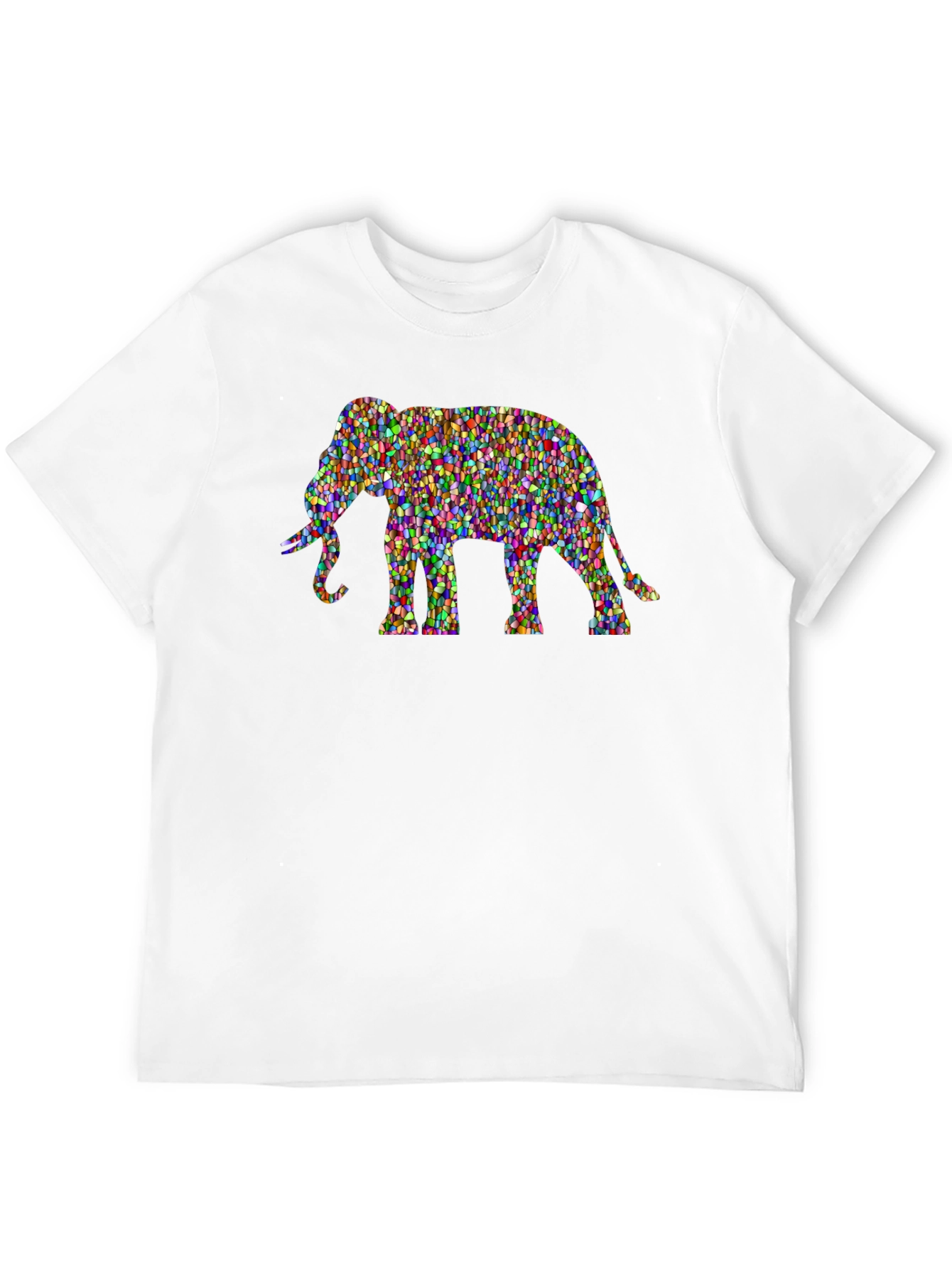 Mosaic Elephant Graphic Tee - Unisex