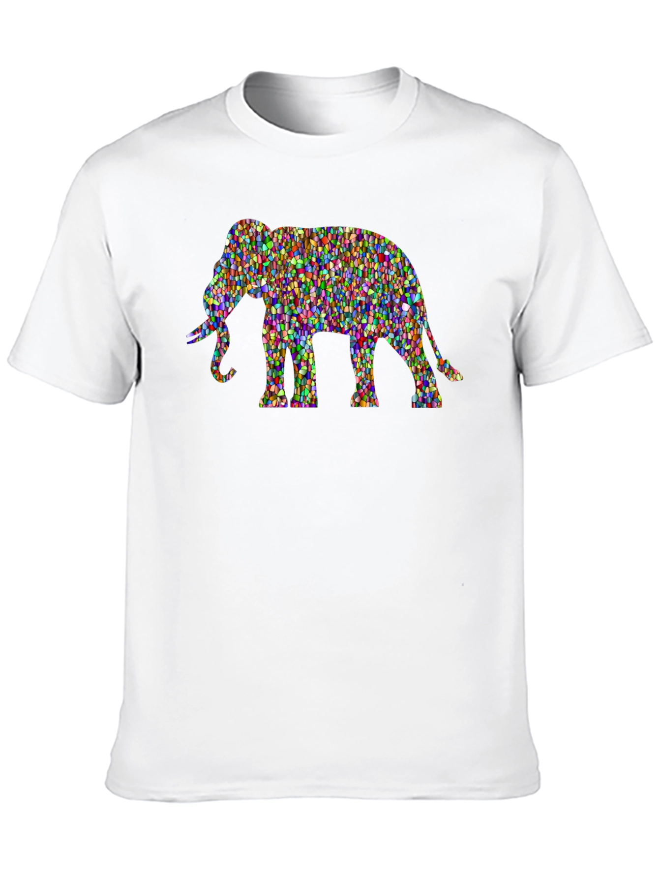 Mosaic Elephant Graphic Tee - Unisex