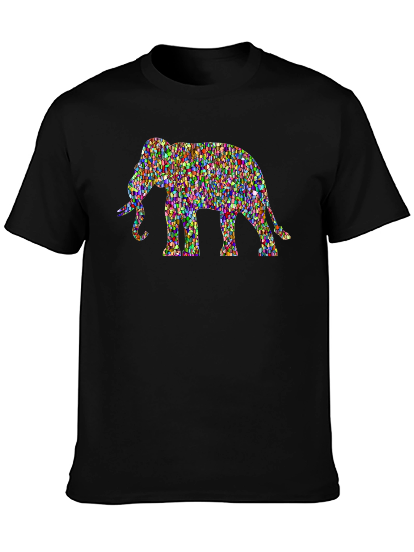 Mosaic Elephant Graphic Tee - Unisex
