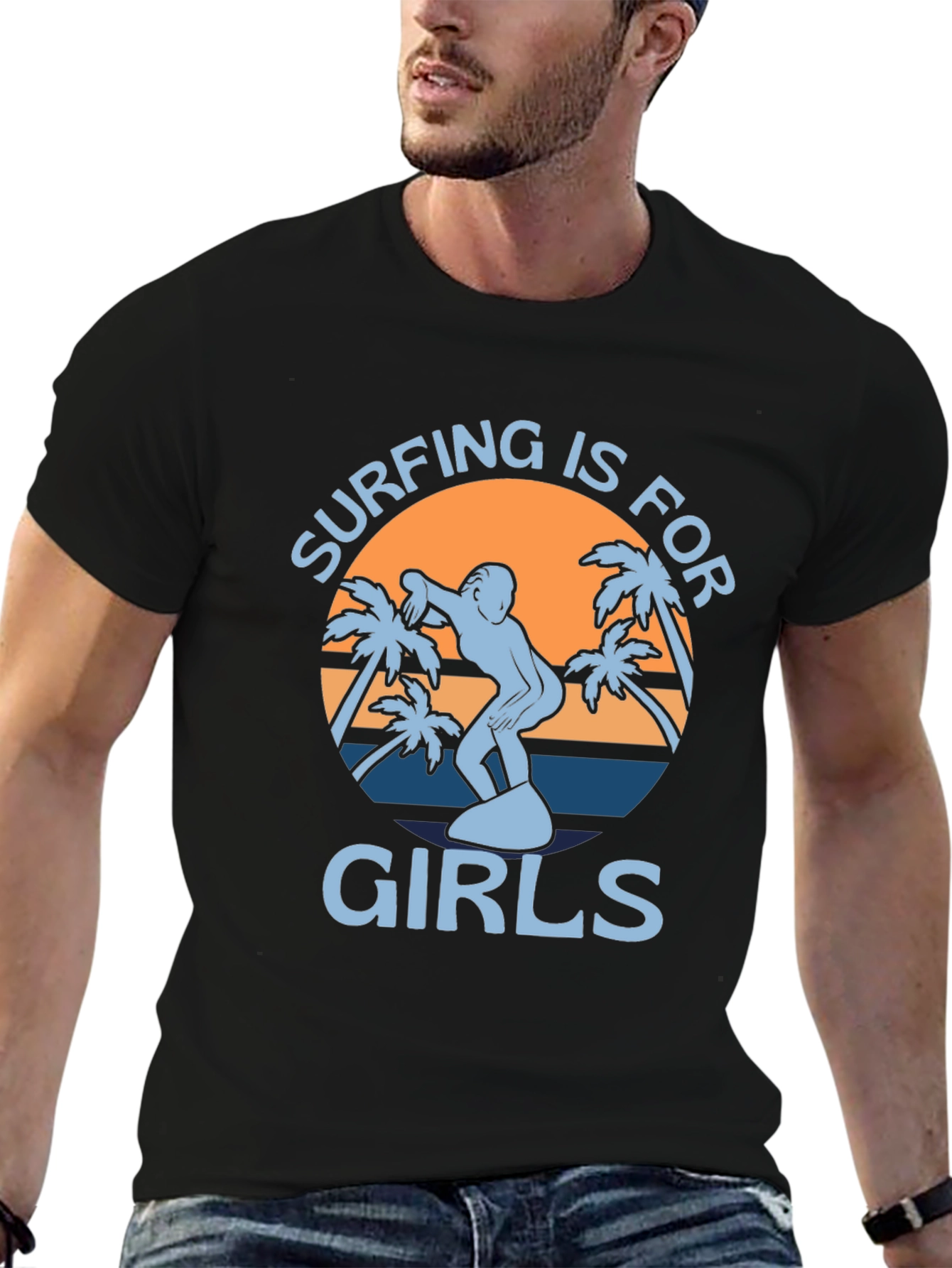 Surfing is for Girls Graphic Tee