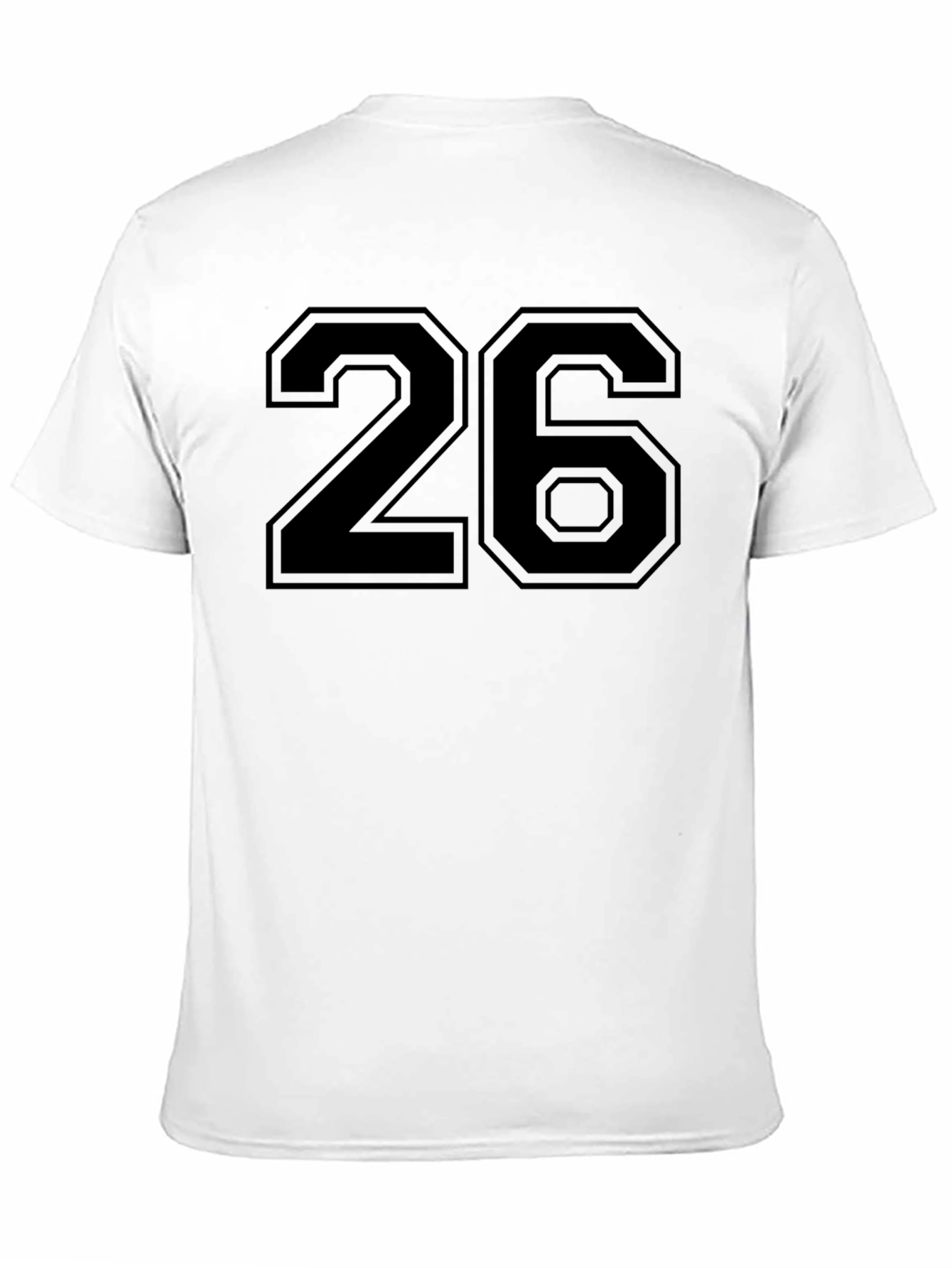 Number 26 Black Graphic Tee Shirt