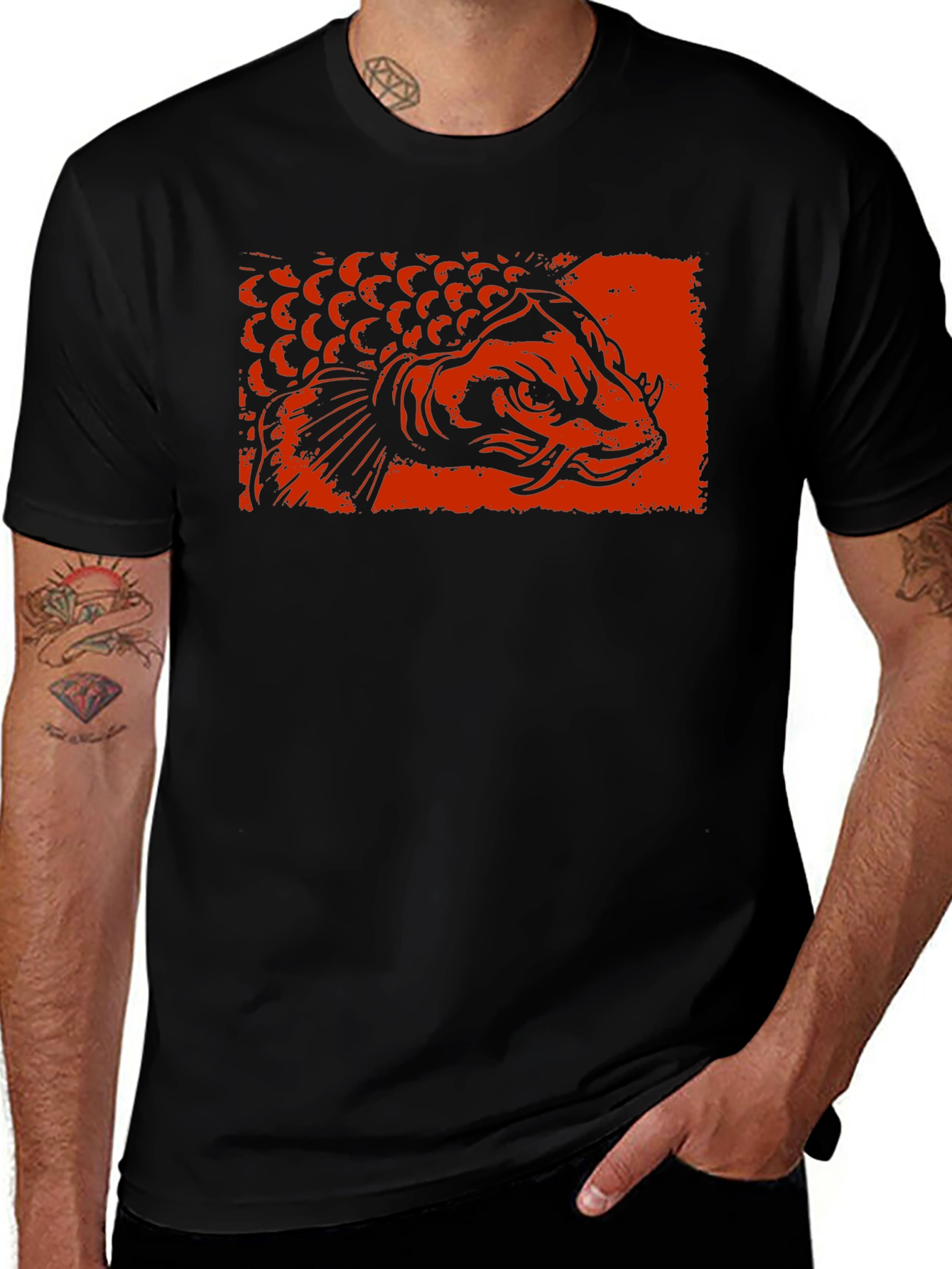 Koi Fish Graphic T-Shirt - Premium Cotton Tee