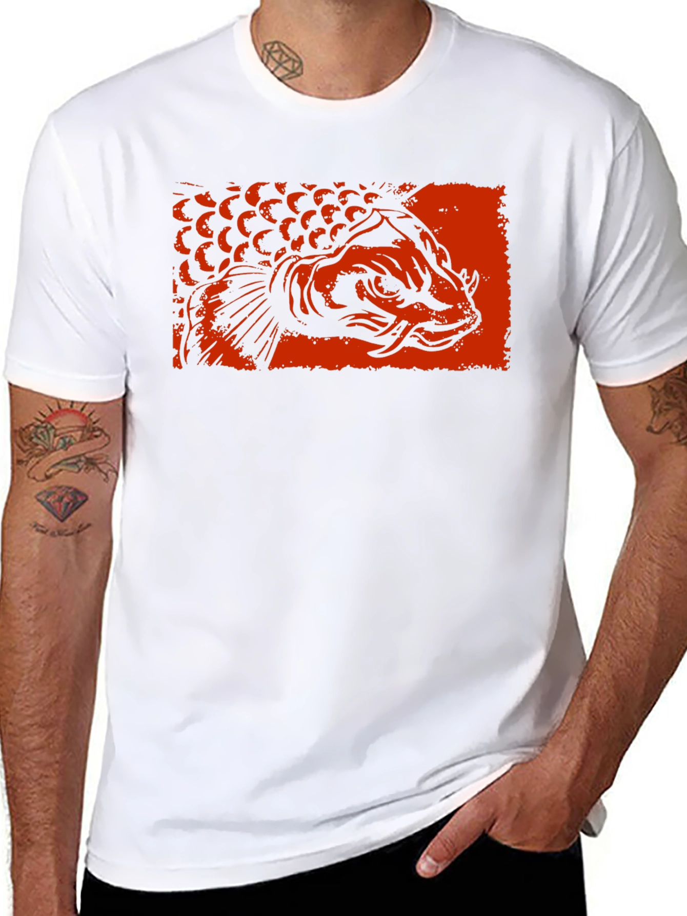 Koi Fish Graphic T-Shirt - Premium Cotton Tee