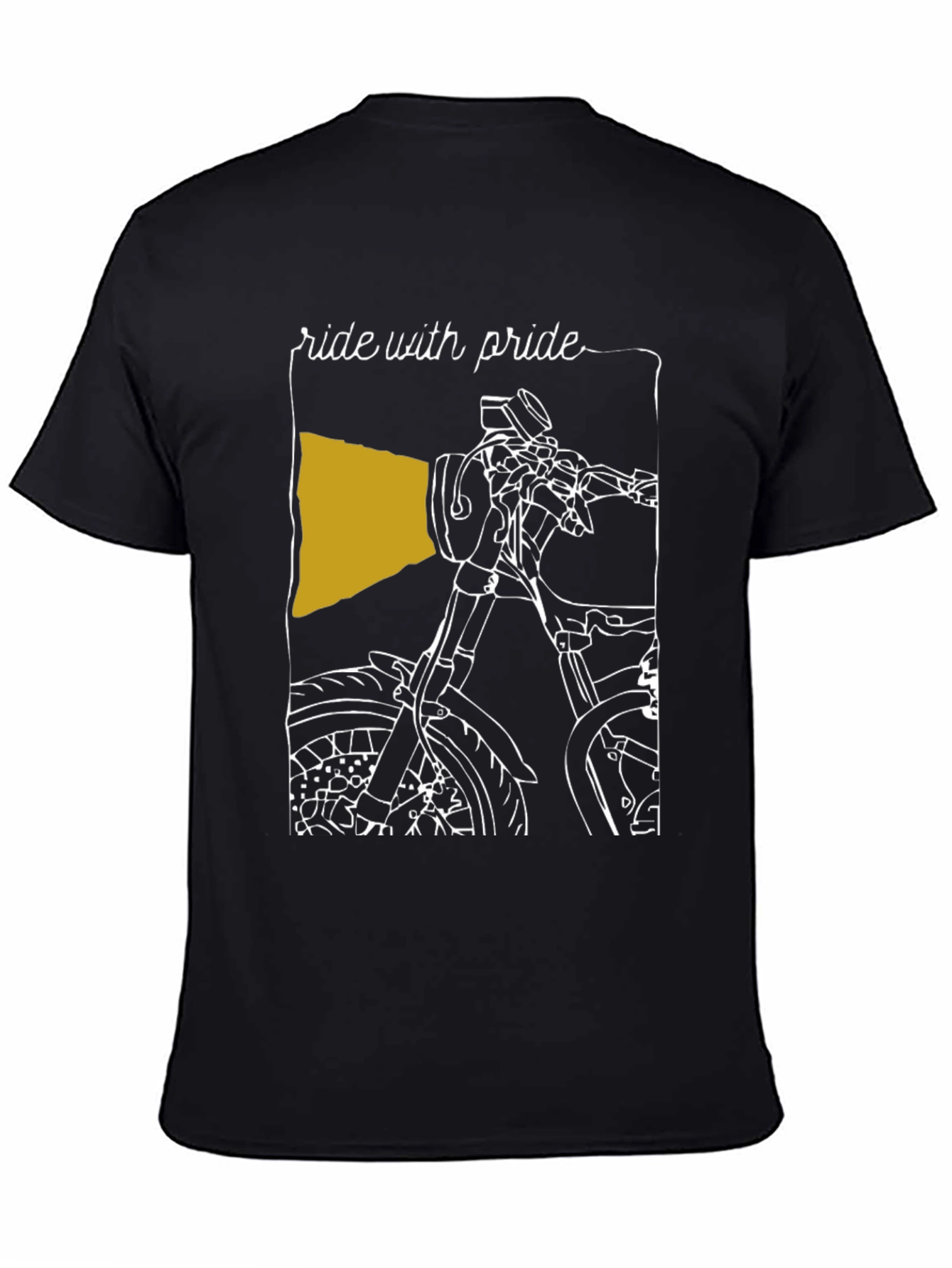 Ride with Pride T-Shirt - Motorcycle Design