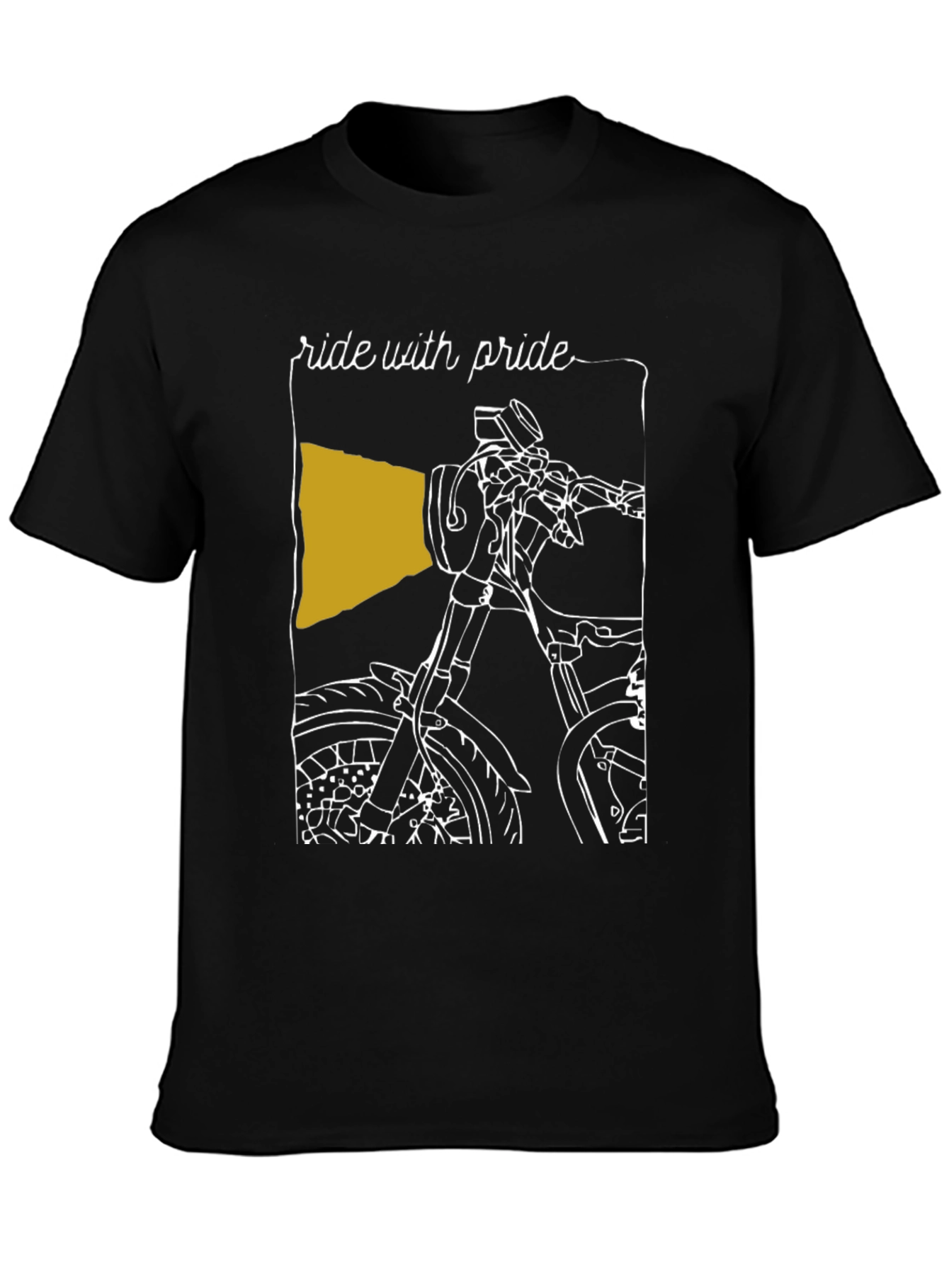 Ride with Pride T-Shirt - Motorcycle Design