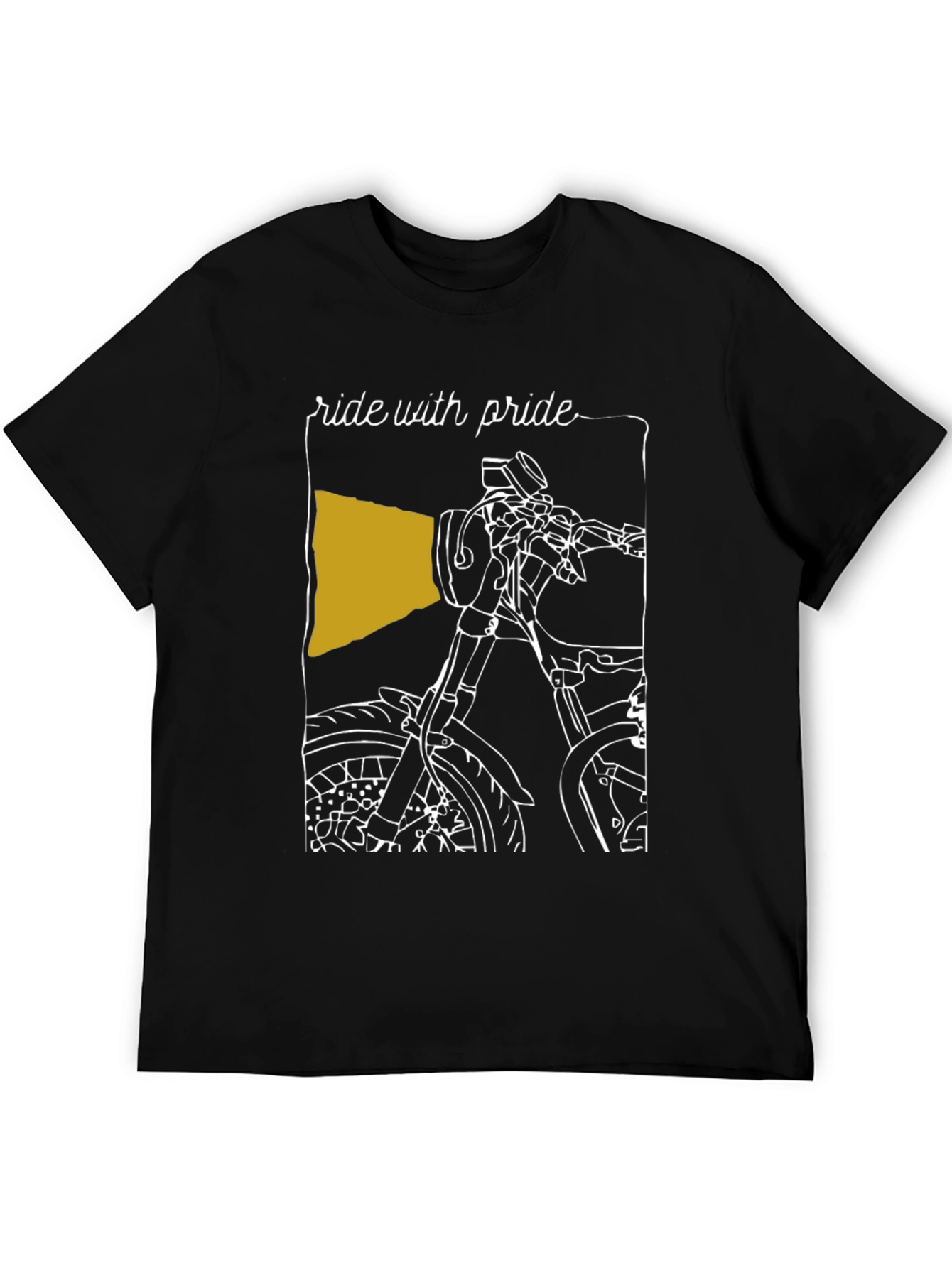 Ride with Pride T-Shirt - Motorcycle Design