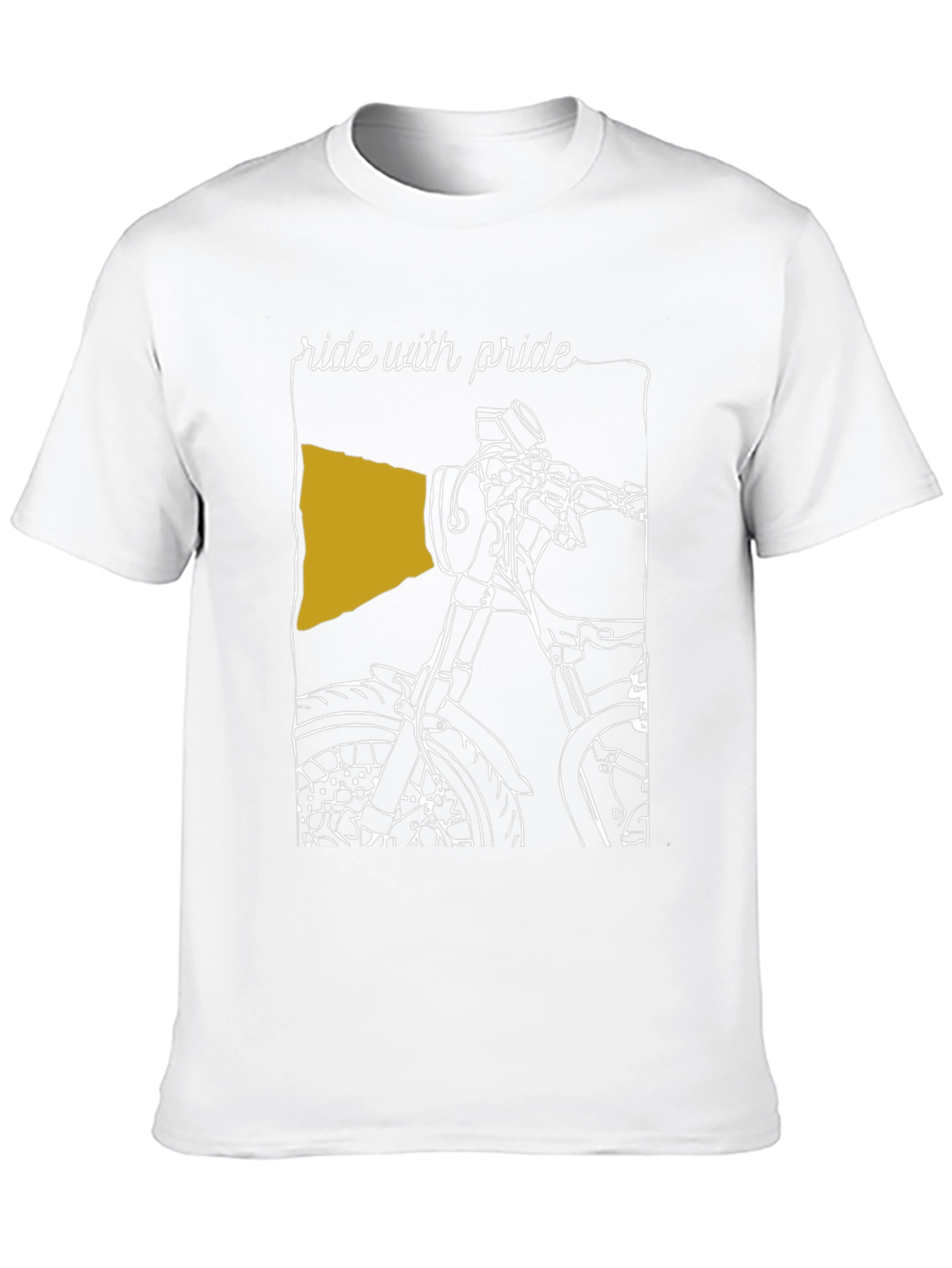 Ride with Pride T-Shirt - Motorcycle Design