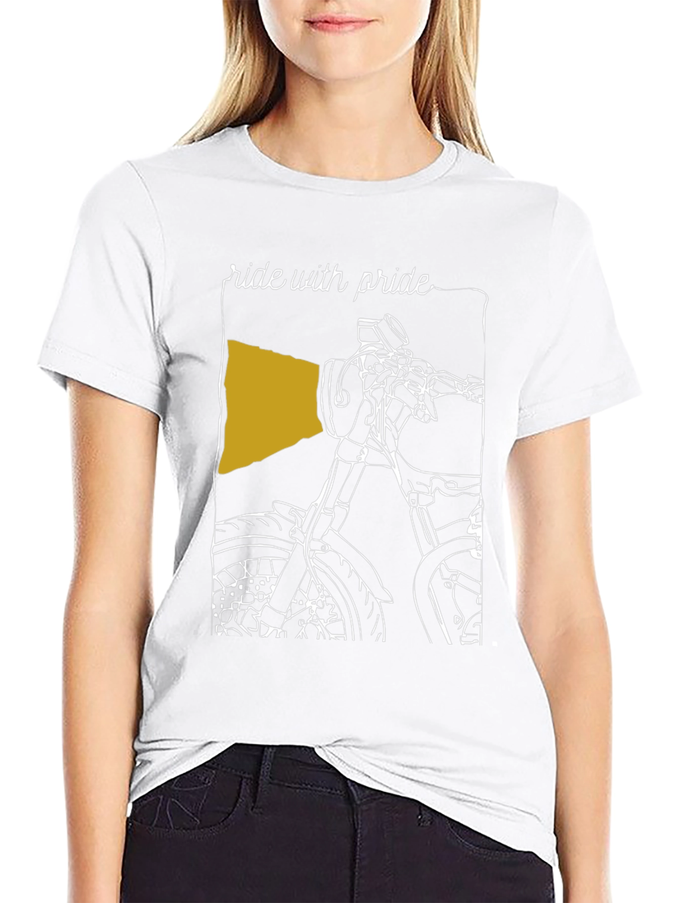 Ride with Pride T-Shirt - Motorcycle Design