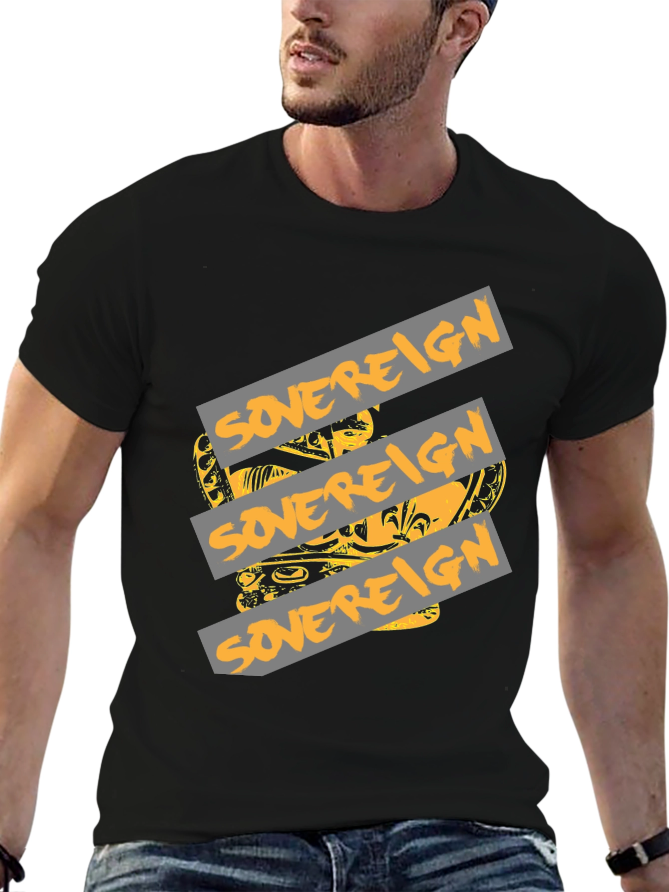 Sovereign Graphic Print Black T-Shirt