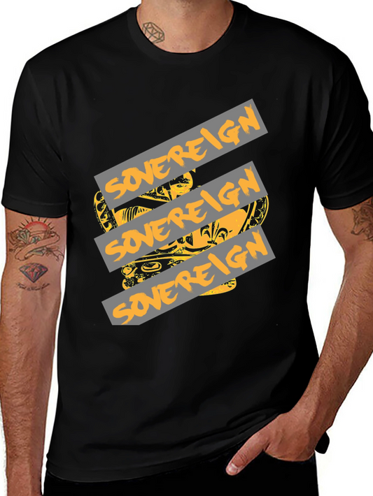 Sovereign Graphic Print Black T-Shirt