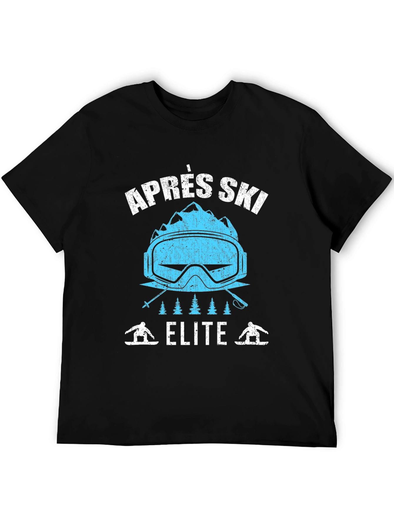 Après Ski Elite Graphic Tee - Black Cotton T-Shirt