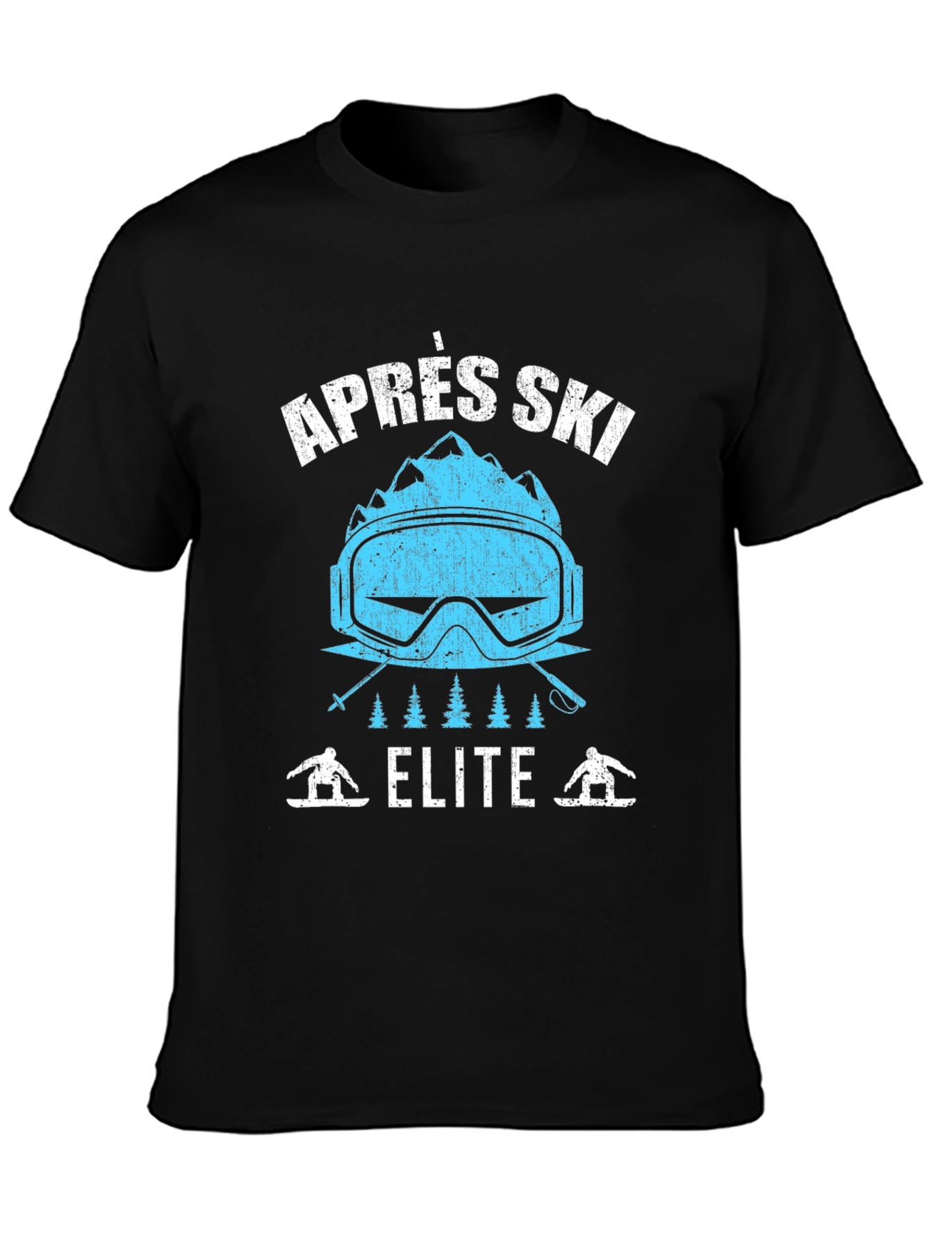 Après Ski Elite Graphic Tee - Black Cotton T-Shirt