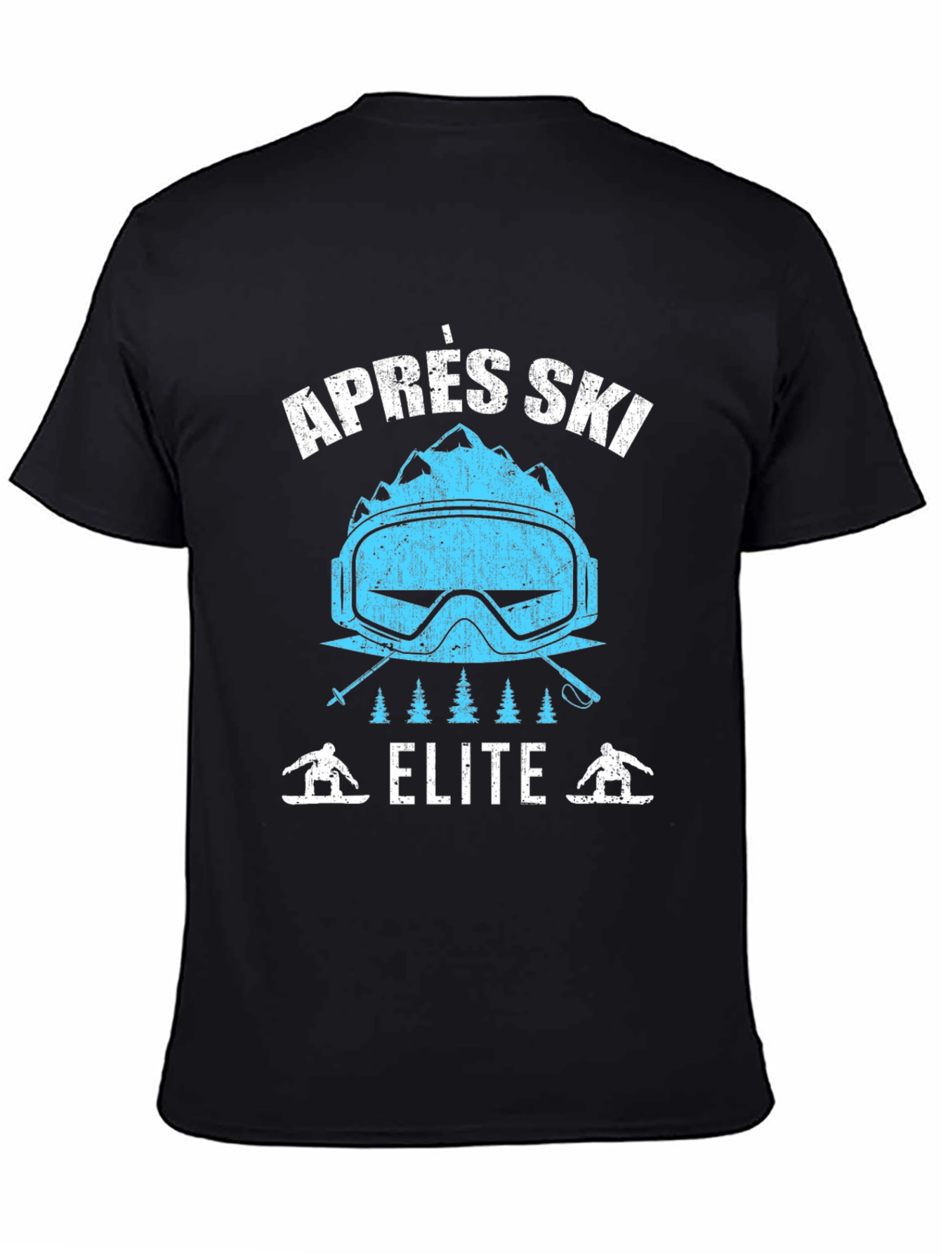 Après Ski Elite Graphic Tee - Black Cotton T-Shirt