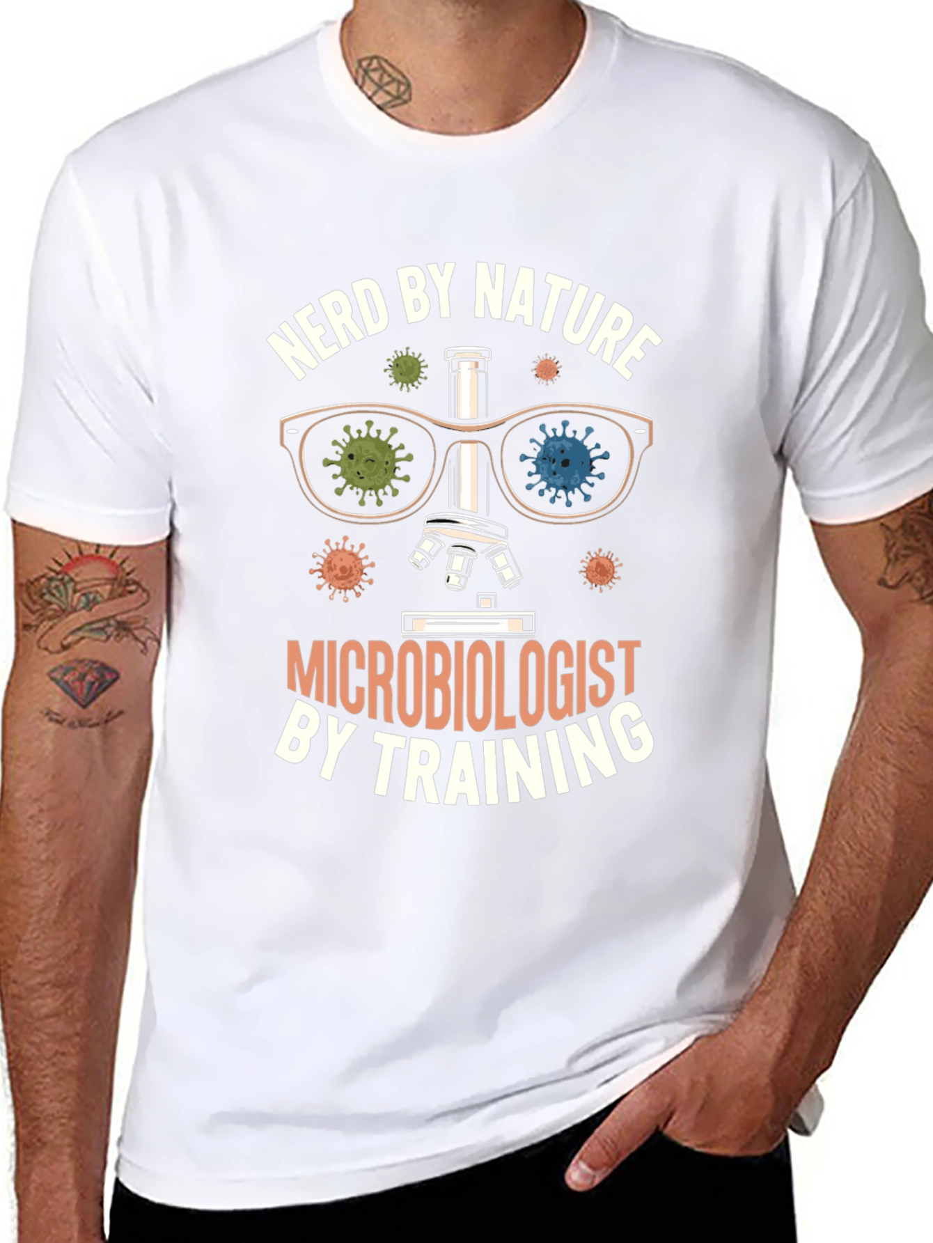 Nerd By Nature Microbiologist T-Shirt