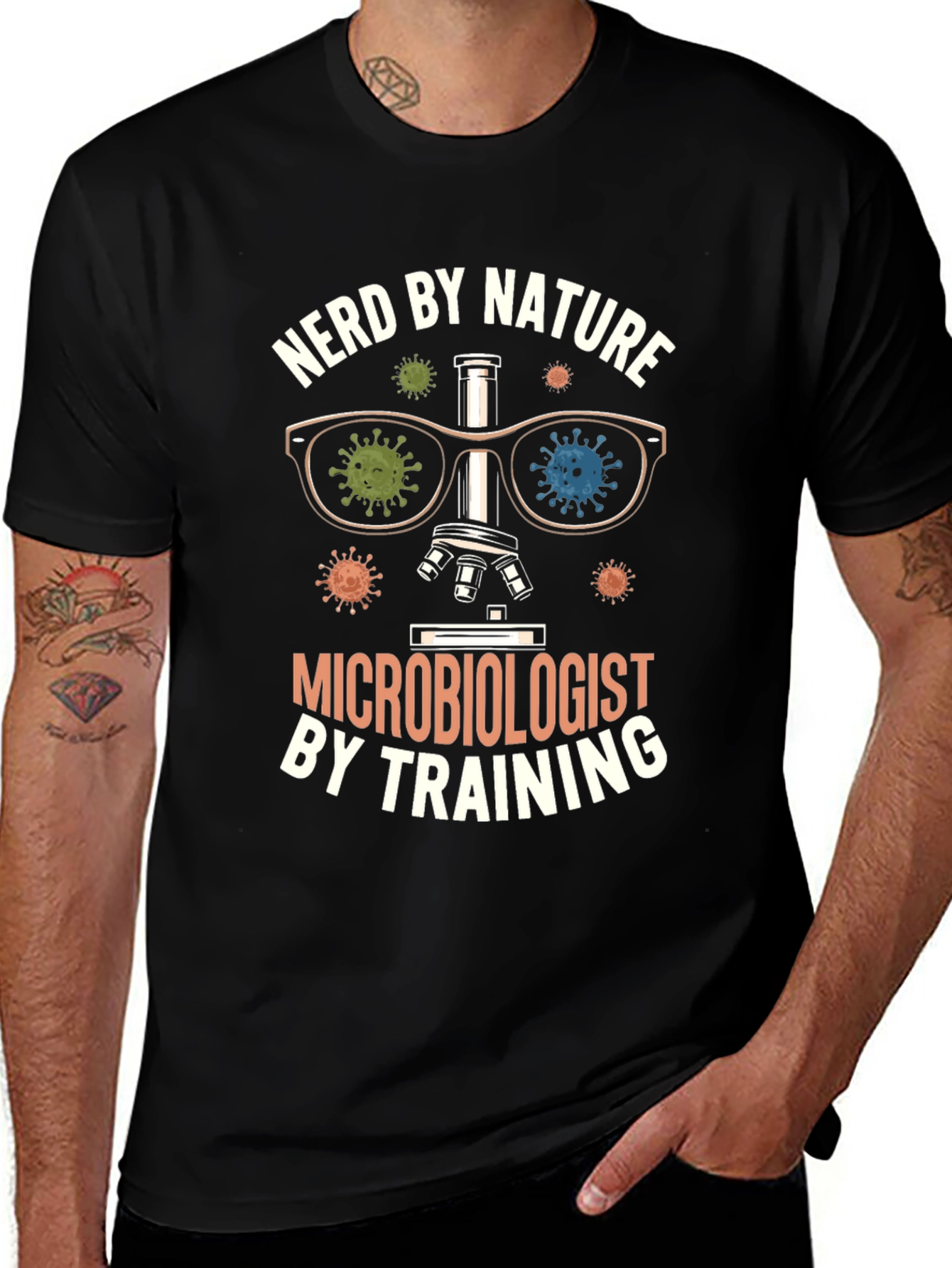 Nerd By Nature Microbiologist T-Shirt