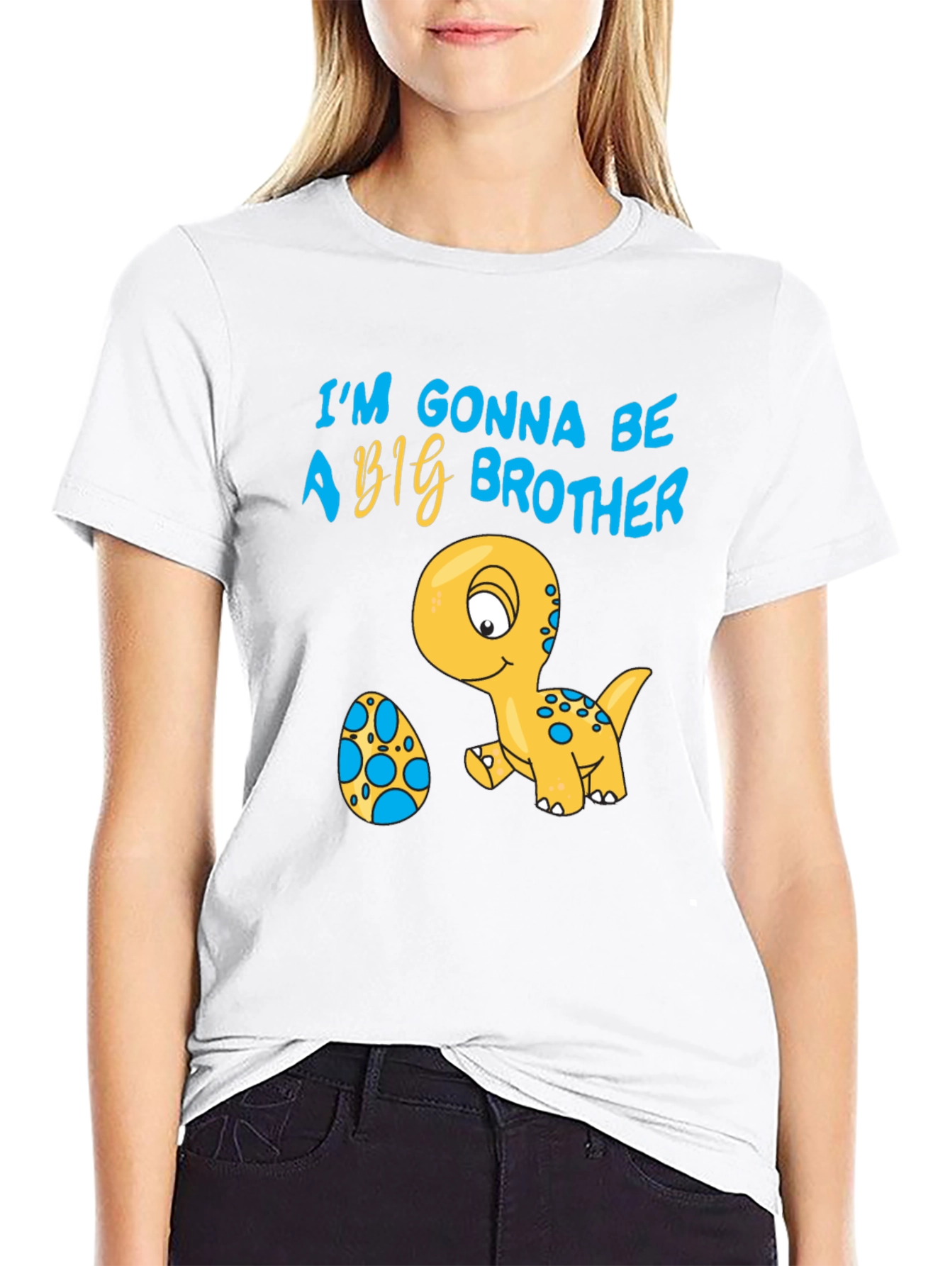 Big Brother Announcement T-Shirt Cute Dinosaur Egg