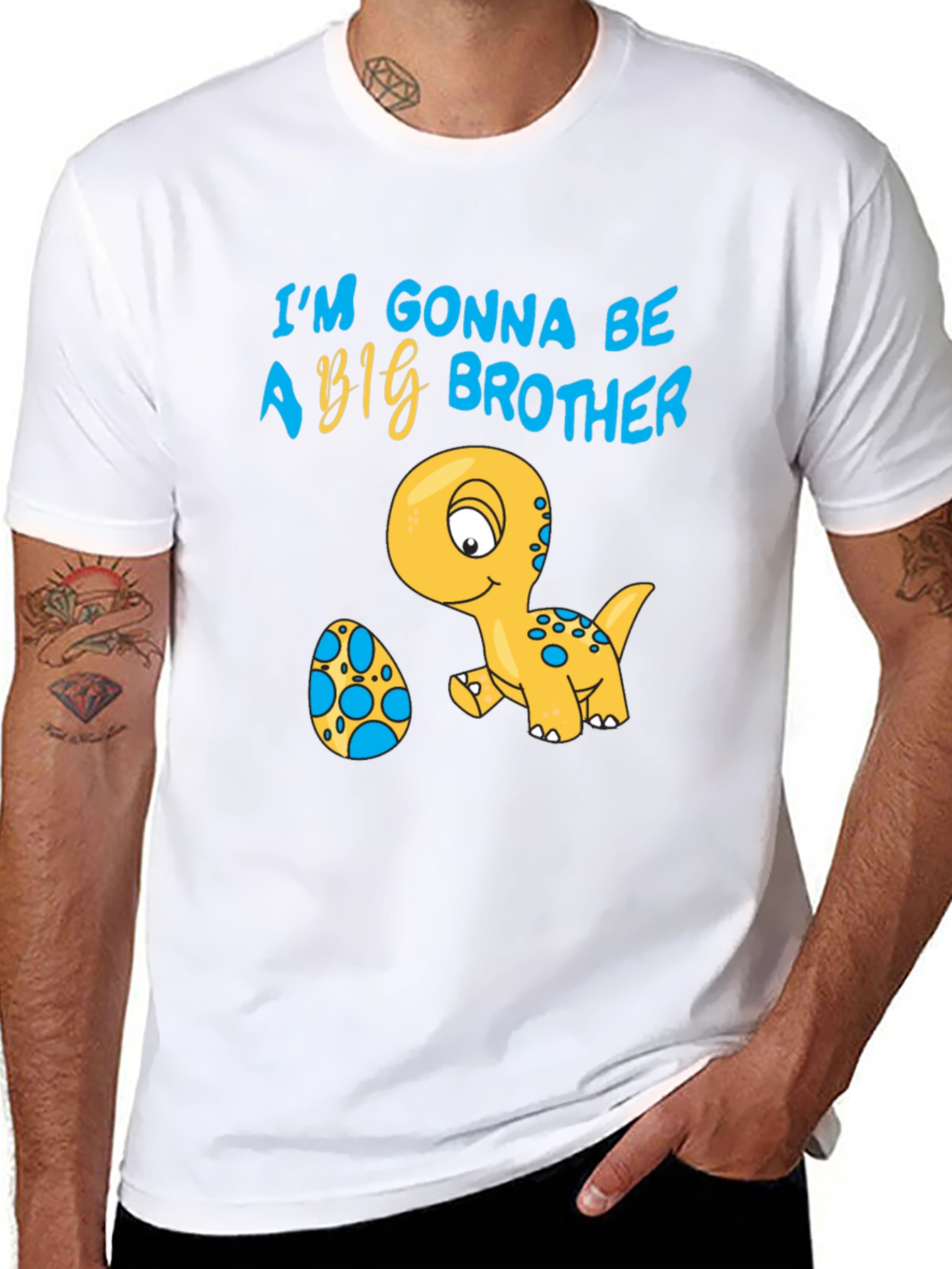Big Brother Announcement T-Shirt Cute Dinosaur Egg