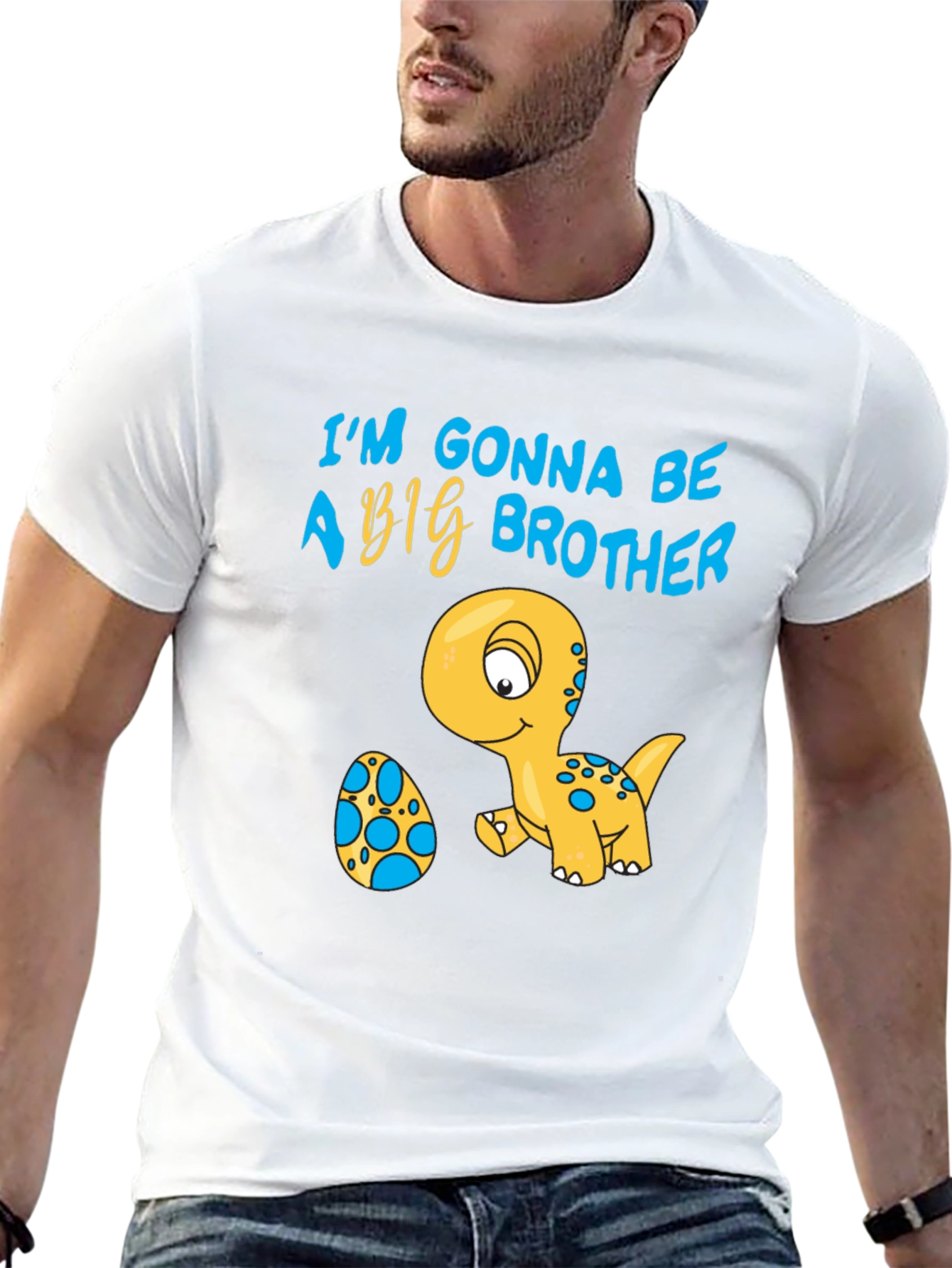 Big Brother Announcement T-Shirt Cute Dinosaur Egg