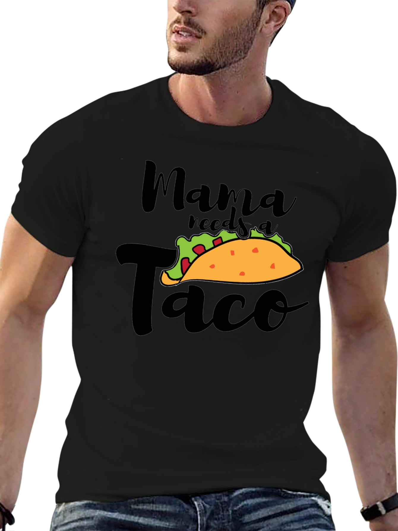 Mama Needs A Taco Funny Graphic Tee