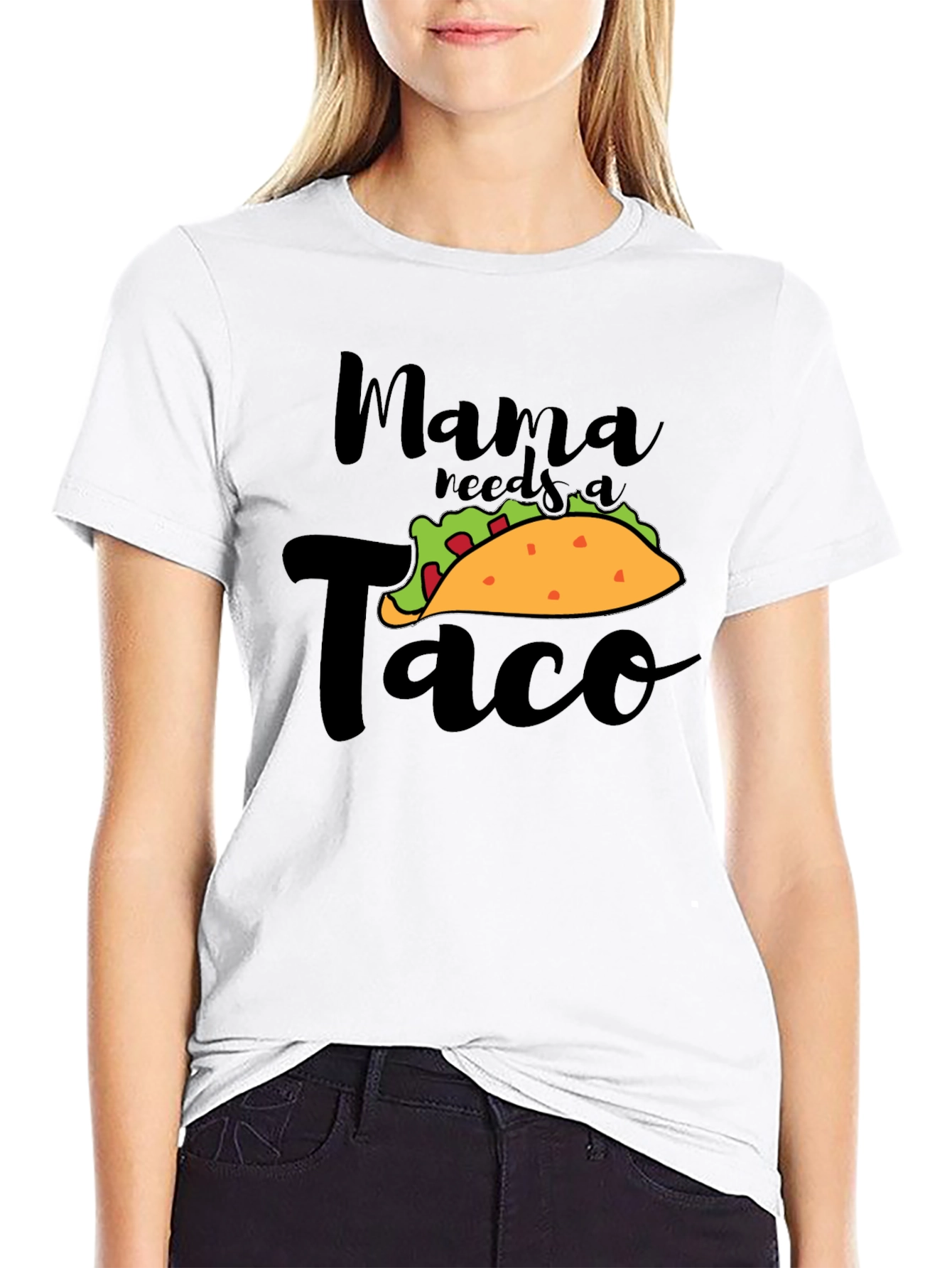 Mama Needs A Taco Funny Graphic Tee