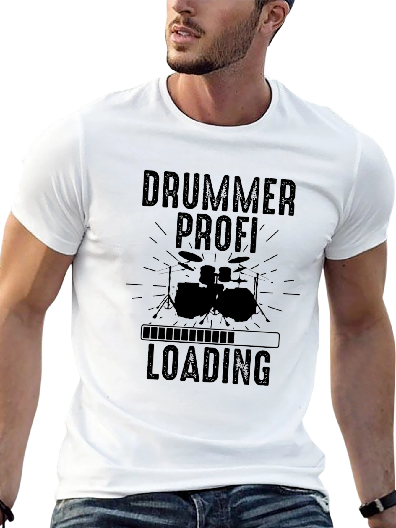 Drummer Profi Loading Black T-Shirt