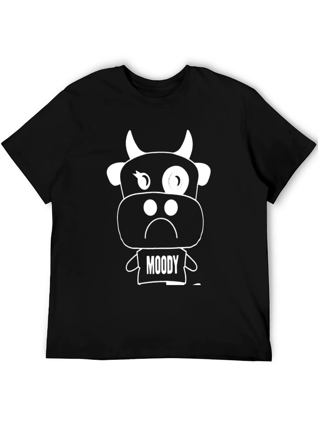 Moody Cow Graphic Tee - Black