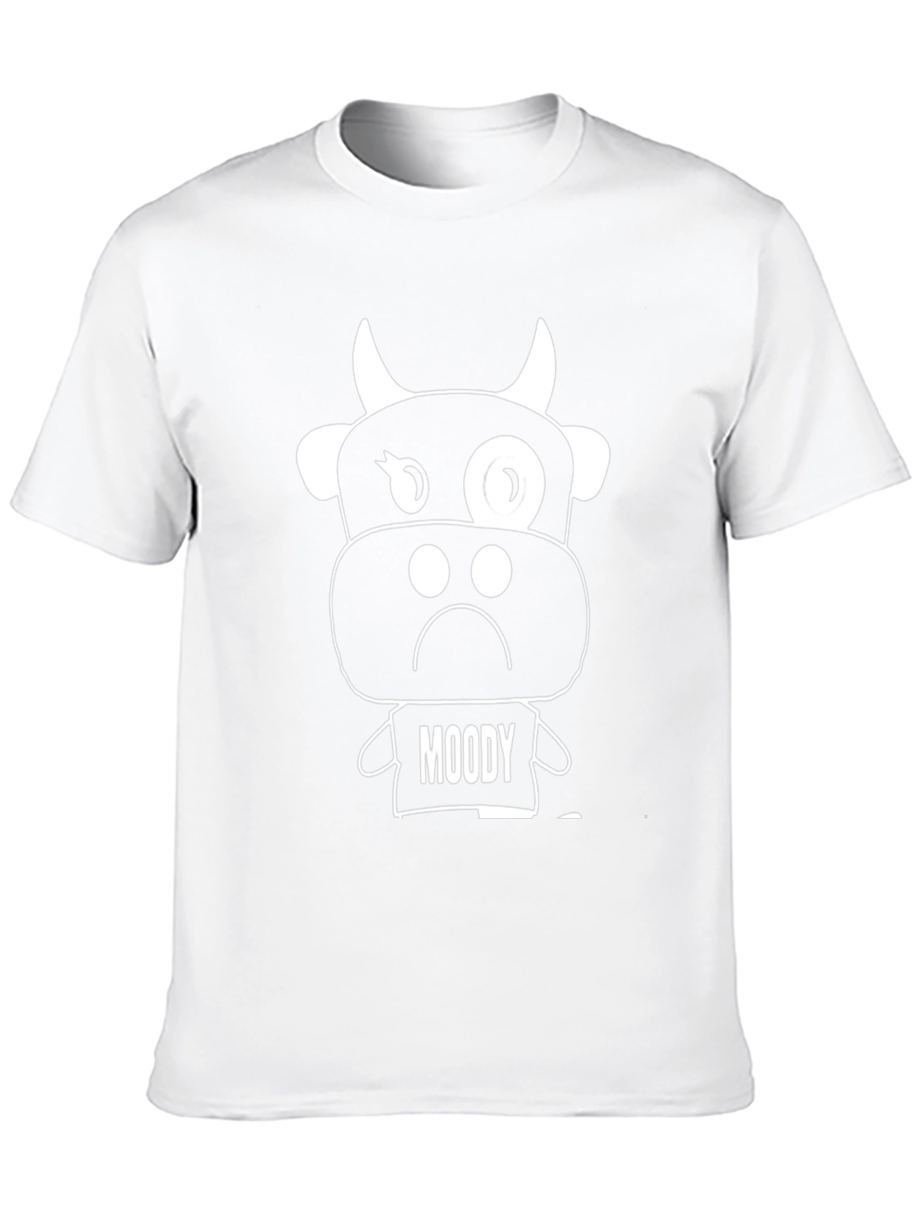 Moody Cow Graphic Tee - Black