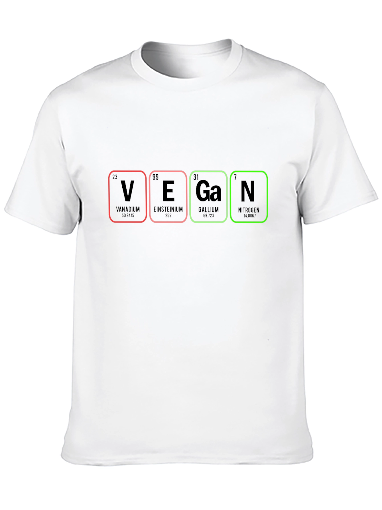 Vegan Periodic Table T-Shirt - Black