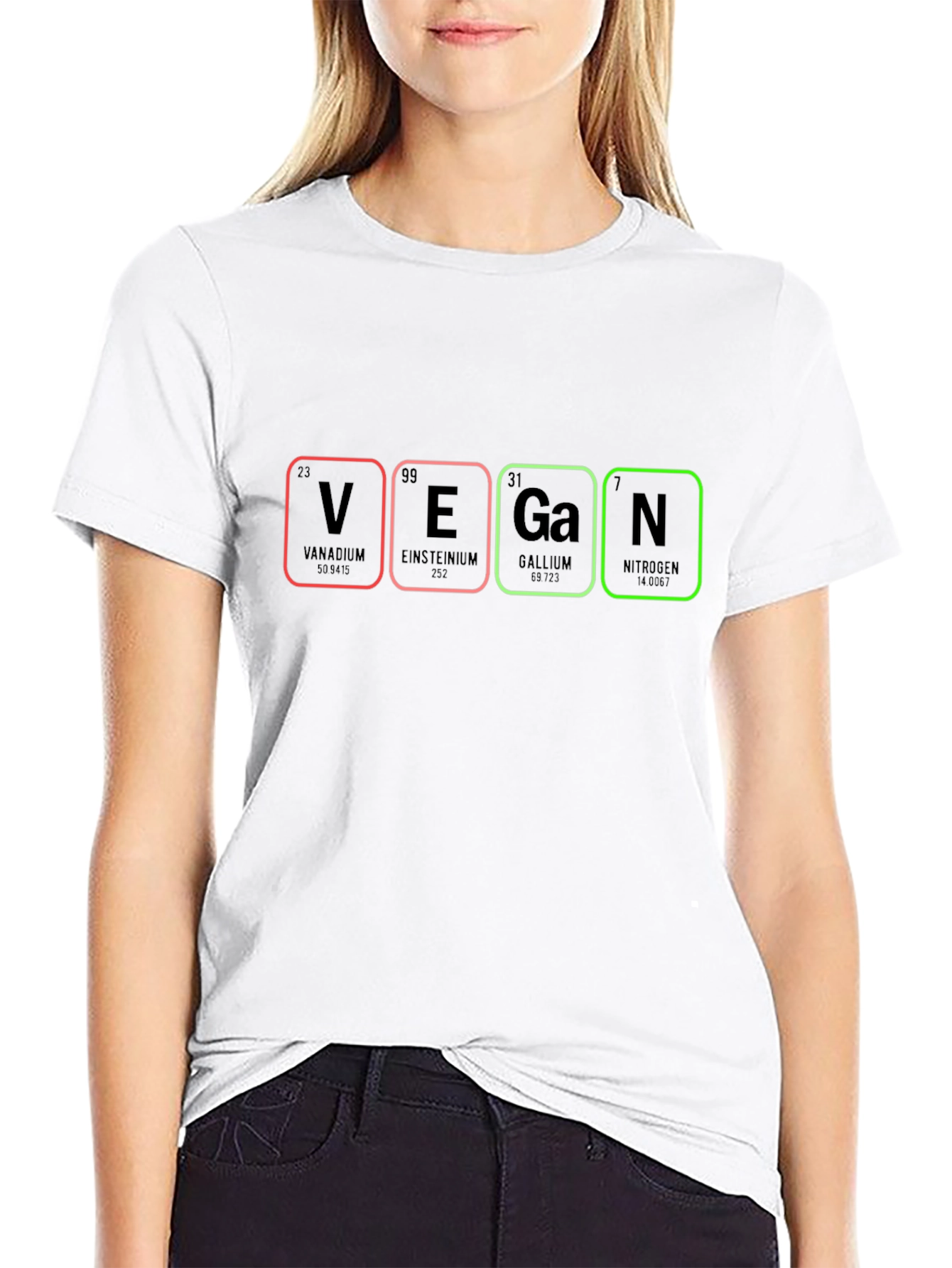 Vegan Periodic Table T-Shirt - Black