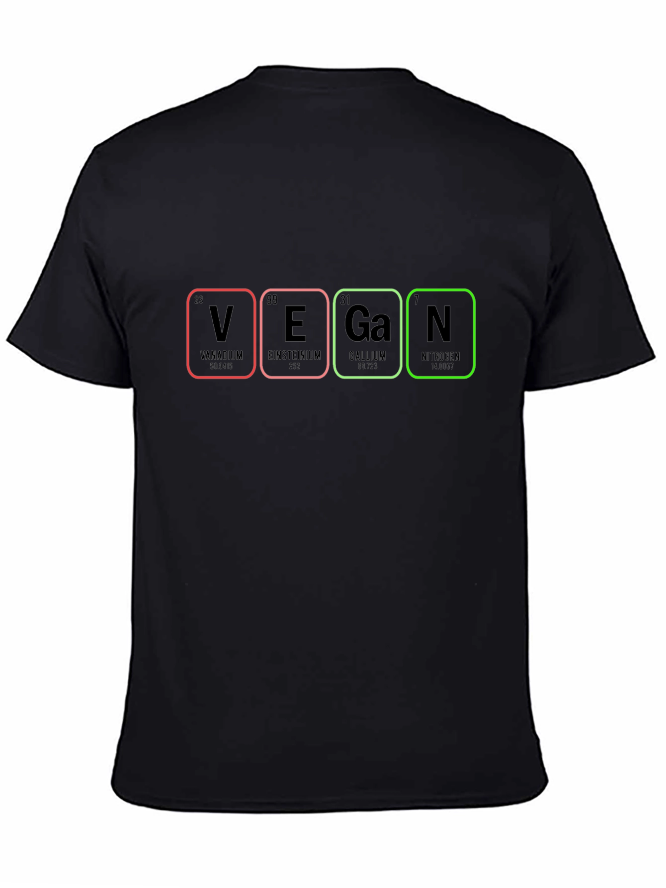 Vegan Periodic Table T-Shirt - Black
