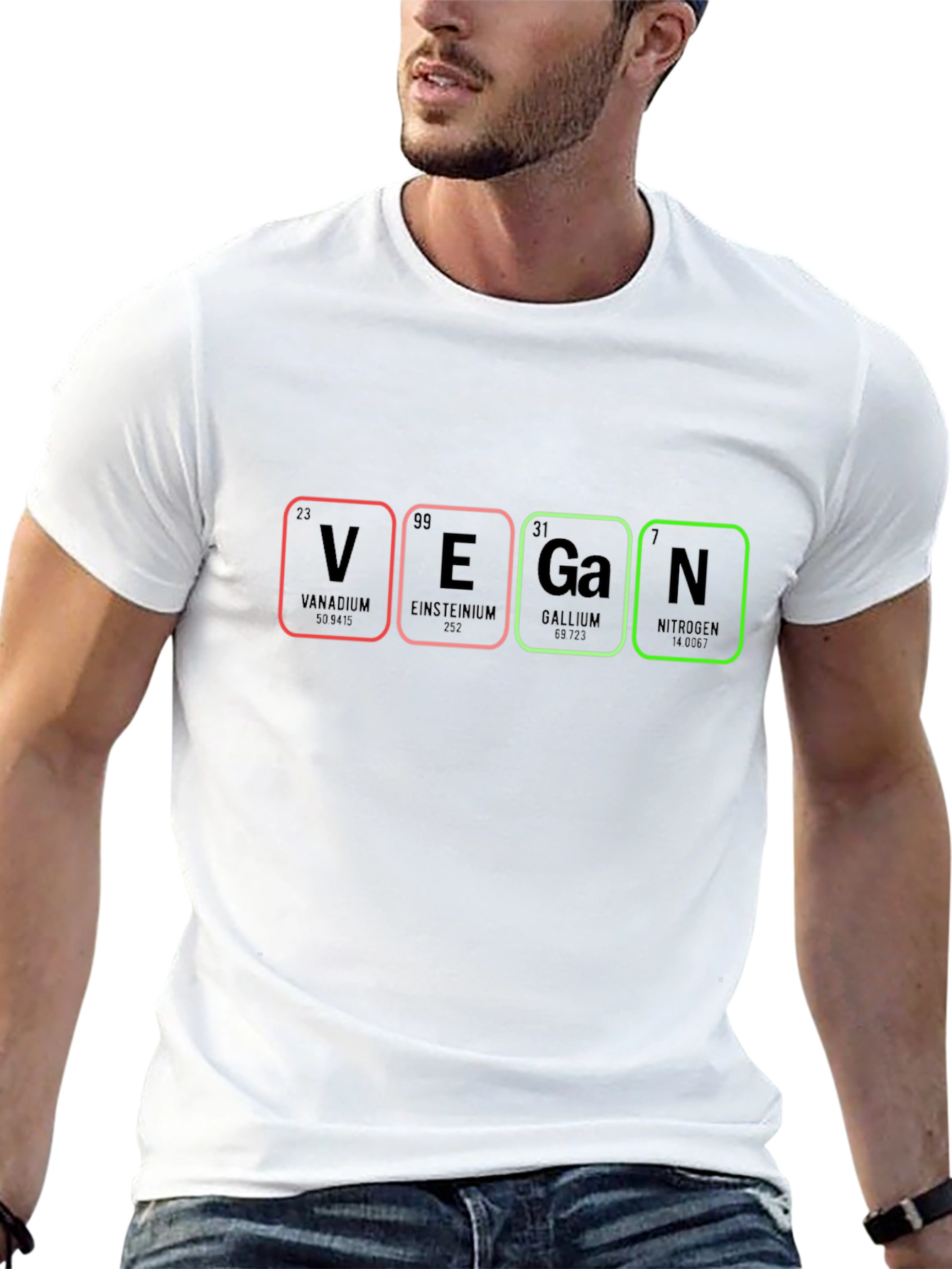 Vegan Periodic Table T-Shirt - Black